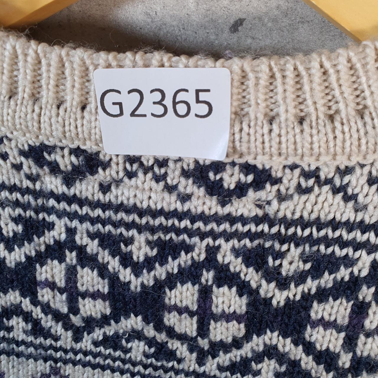 Vintage Superdry Christmas Aztec Knit Sweater Men’s S Beige Y2K Pullover Casual