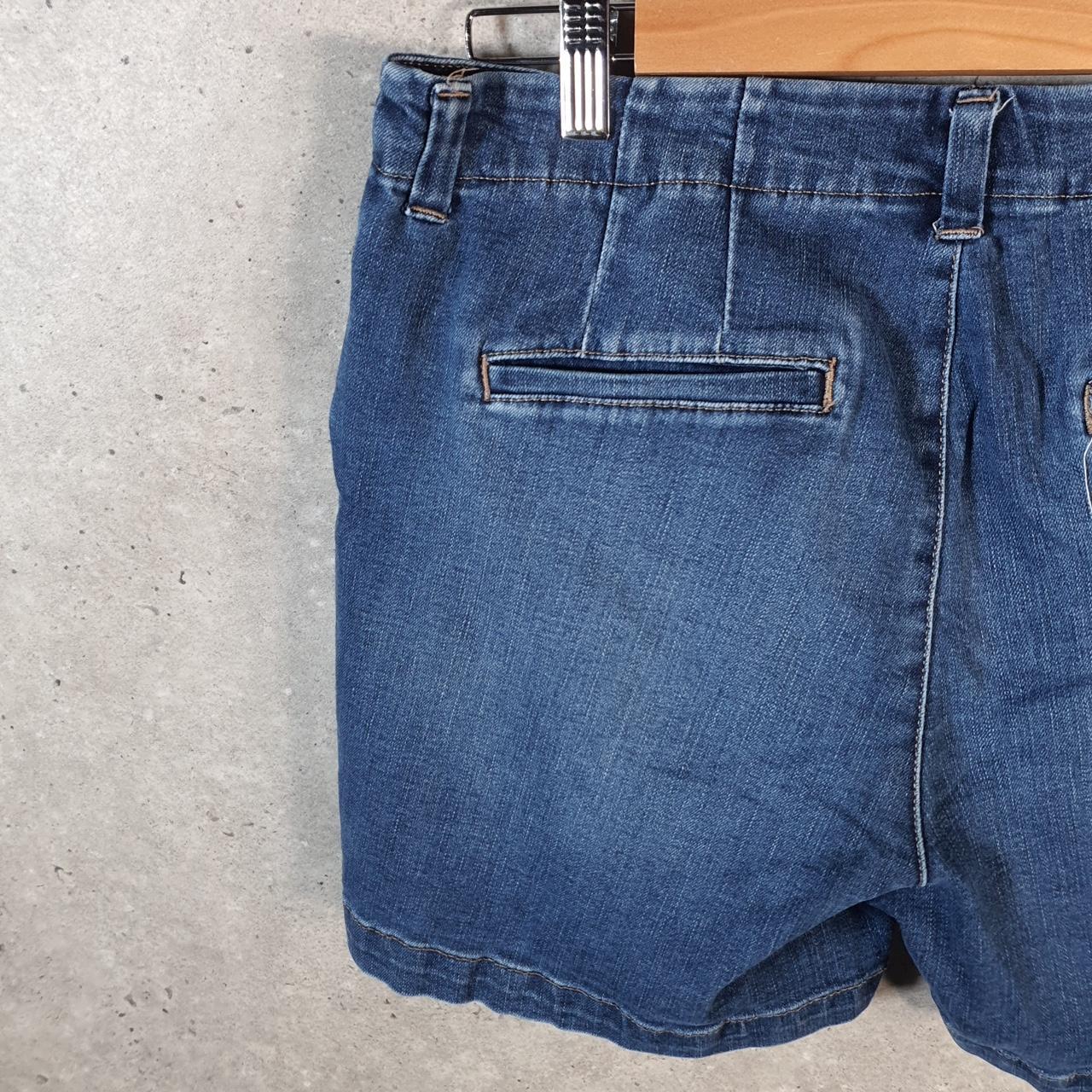 Vintage Lee Baggy Shorts Jorts Cargo Womens W30 Blue Relaxed Denim