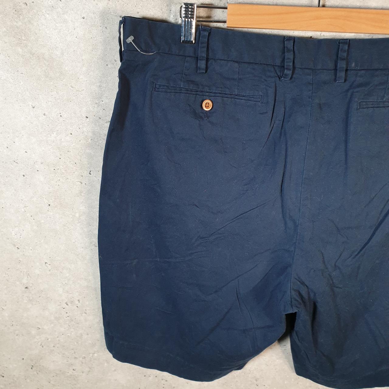 Vintage Ralph Lauren Polo Shorts Jorts Chino Cargo Men’s W38 Navy Blue Baggy Cotton
