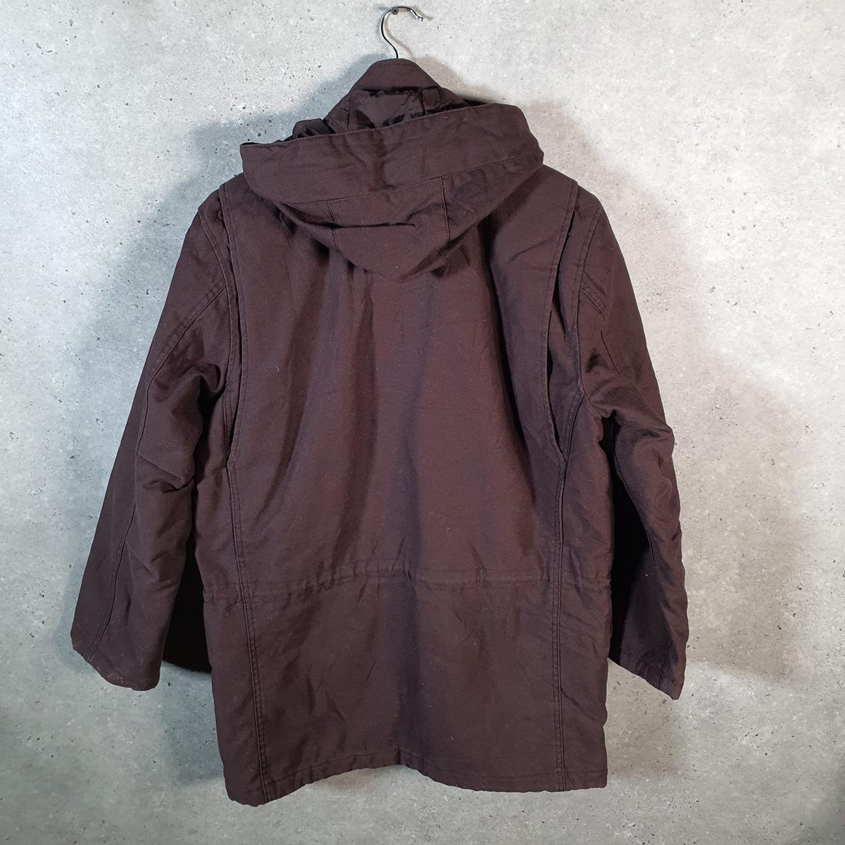 Vintage Carhartt Hickman Parka Jacket Men’s Medium Burgundy Red Canvas USA G2118