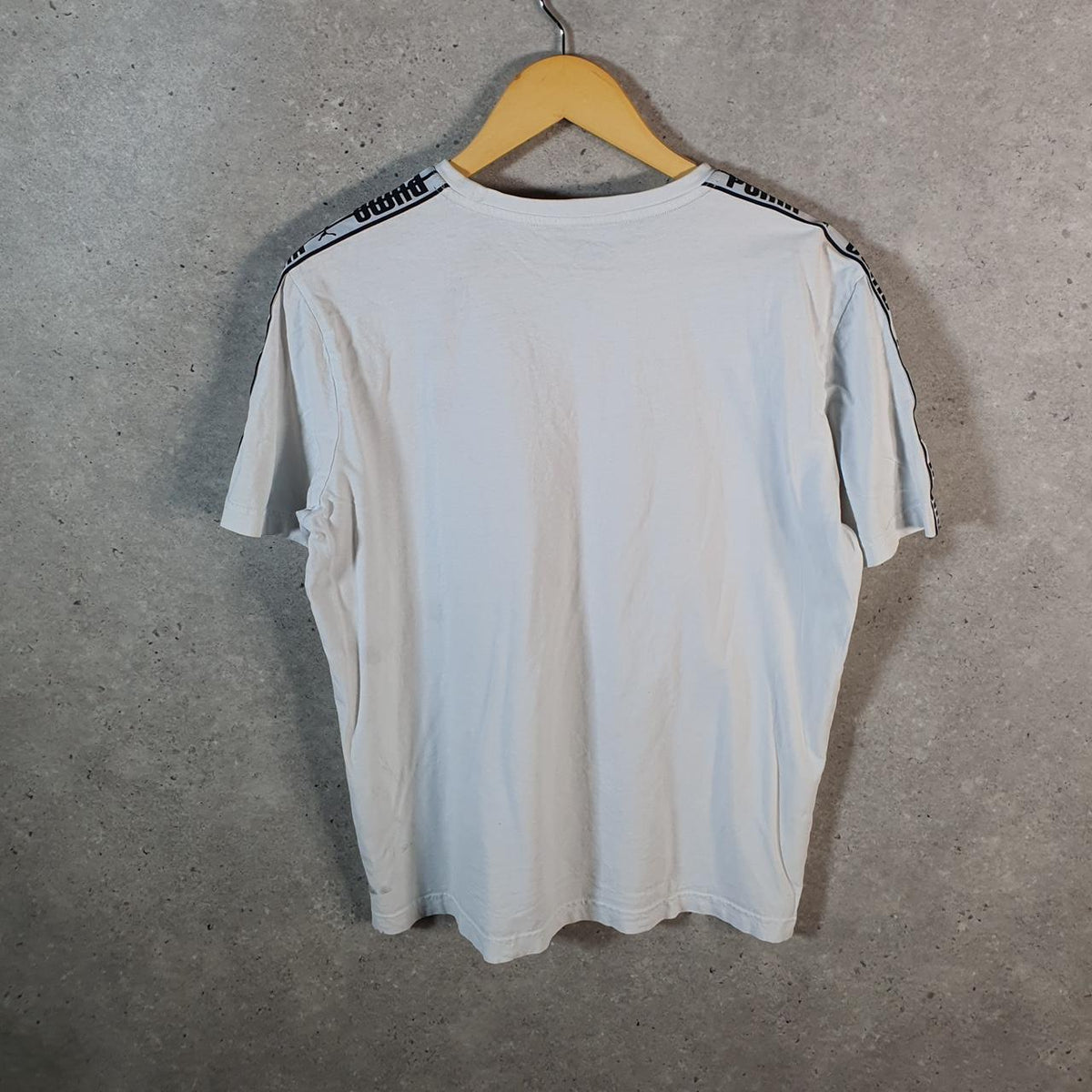 Vintage Puma Spellout T Shirt Men’s Medium White