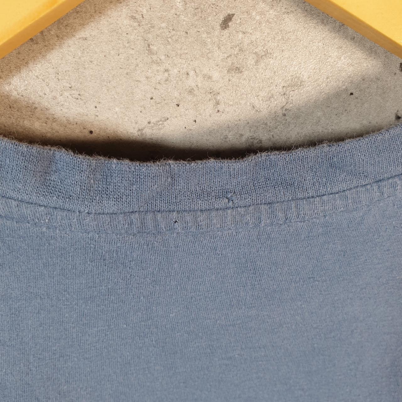 Vintage Adidas Spellout T Shirt Shirt Men’s Medium Blue Three Stripes Logo Athletic C9786