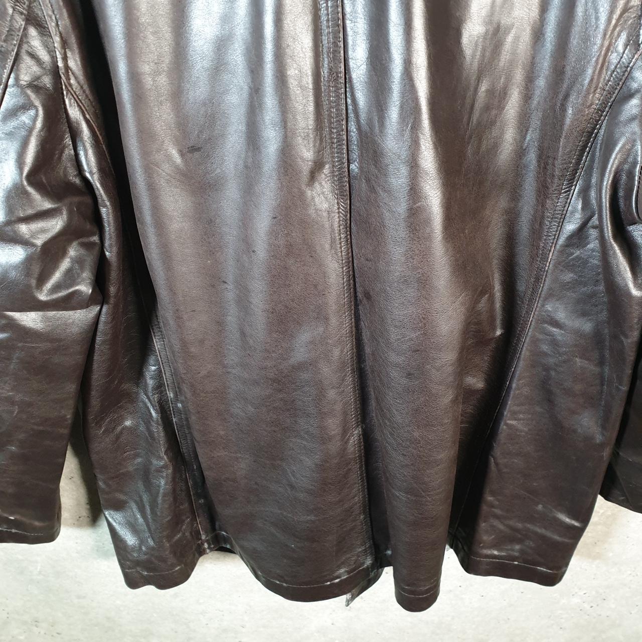 Vintage Lee Cooper Genuine Leather Jacket Pockets Biker Mens XL Black