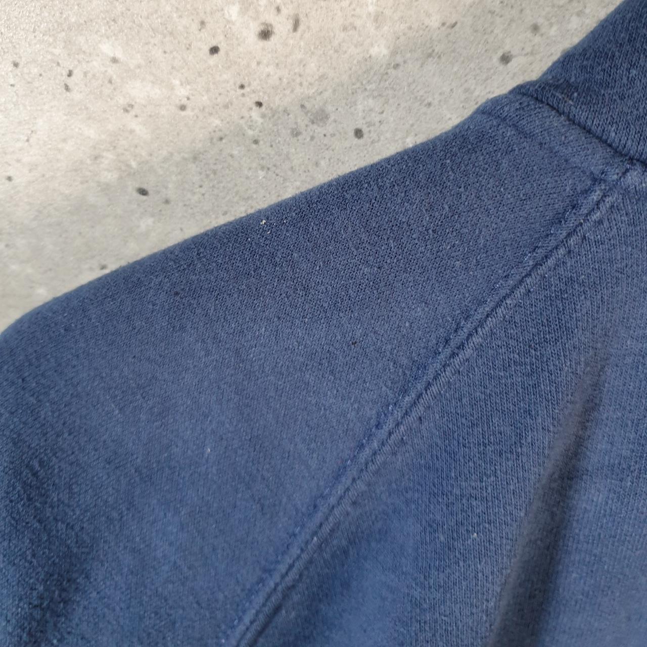 Vintage Carhartt Sweatshirt Mens Medium Navy Blue Full Zip Blank USA Original Fit