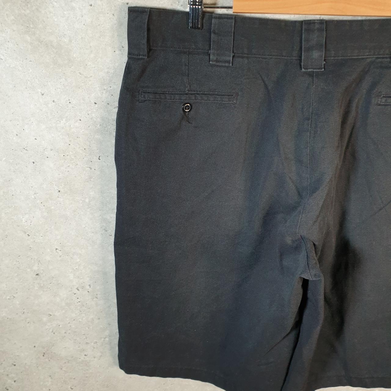 Vintage Dickies Flex Baggy Chino Shorts Jorts Cargo Mens W40 Black Relaxed Fit