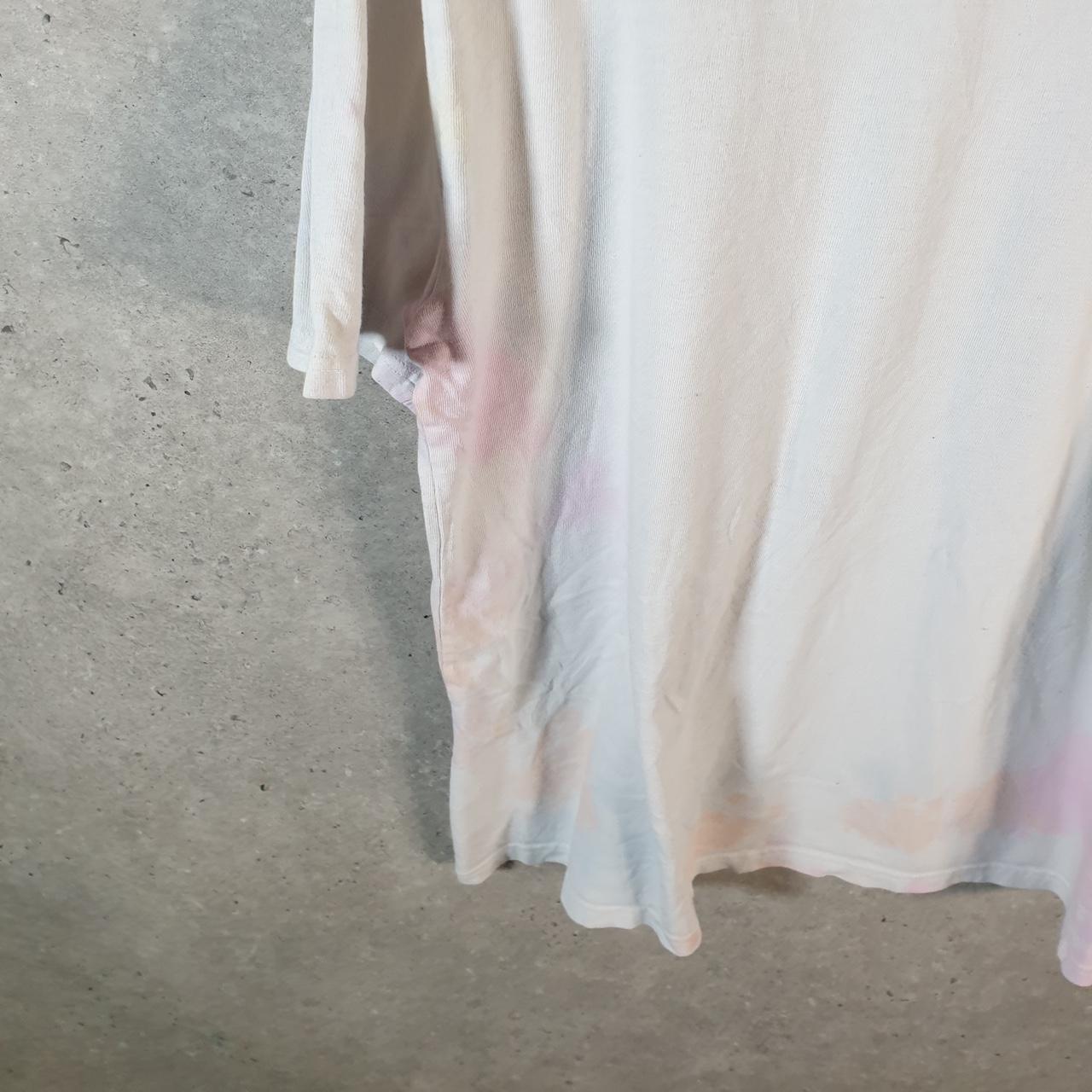 Vintage Champion Spellout Embroidered T Shirt Men’s Medium White Casual Blank Athletic