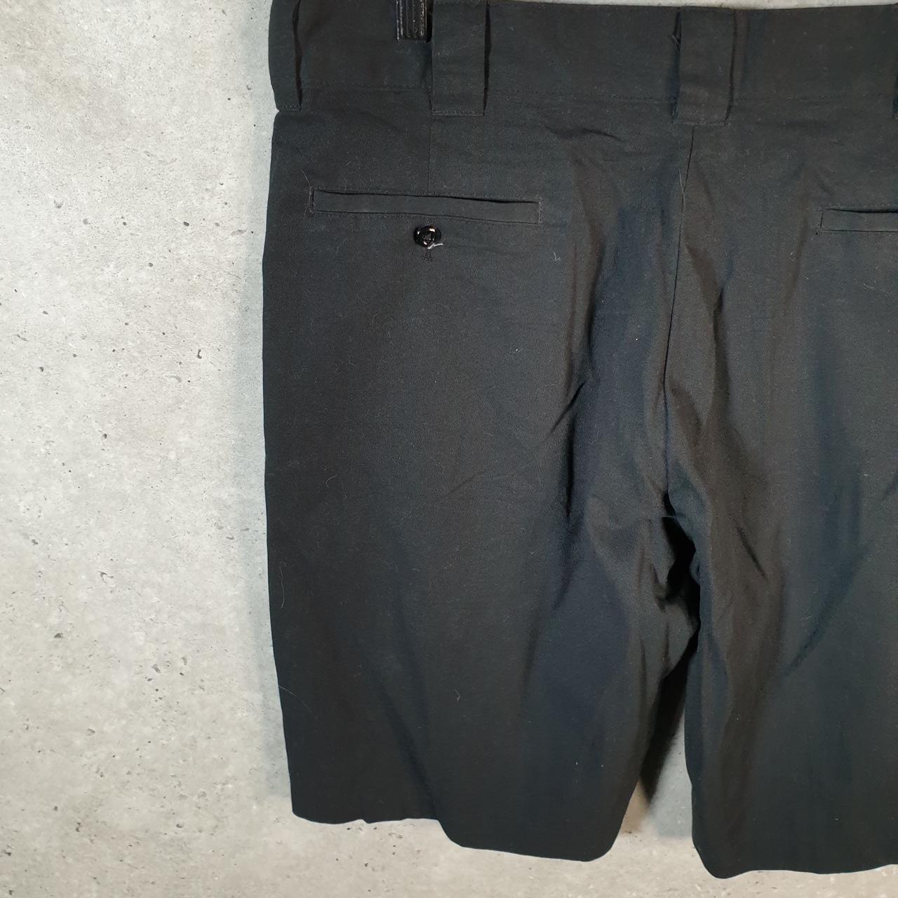 Vintage Dickies Flex Baggy Chino Shorts Jorts Cargo Mens W36 Black Relaxed Fit