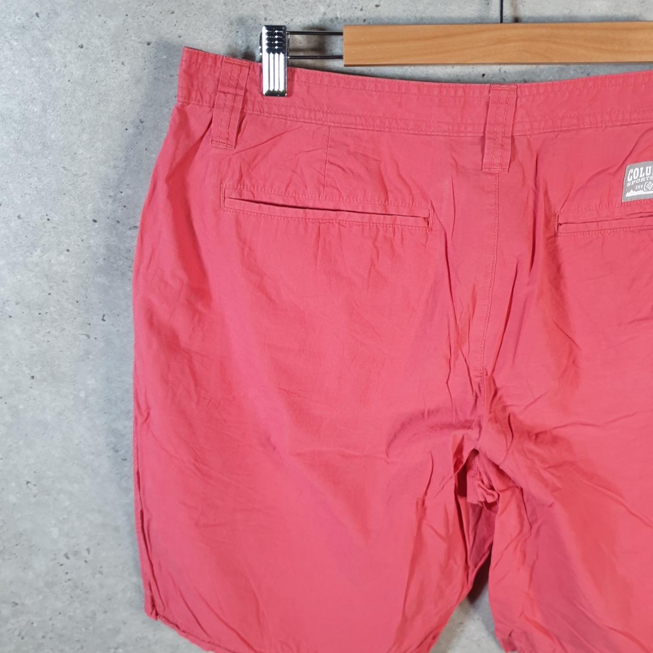 Vintage Columbia Carpenter Shorts Jorts Cargo Men’s W36 Pink Athletic Hiking Baggy