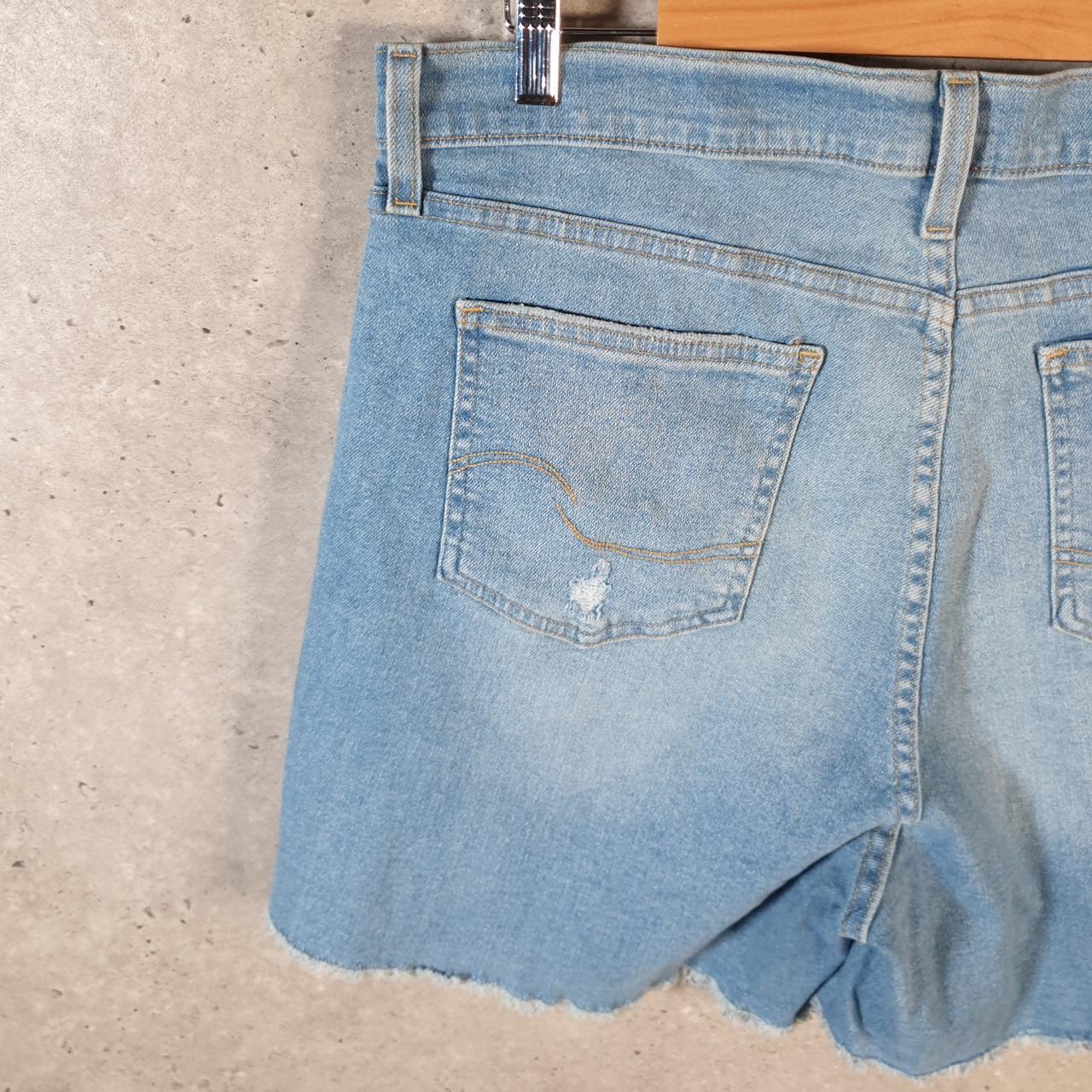 Vintage Levi’s Cut Off Baggy Shorts Jorts Cargo Womens W34 Blue Relaxed Denim