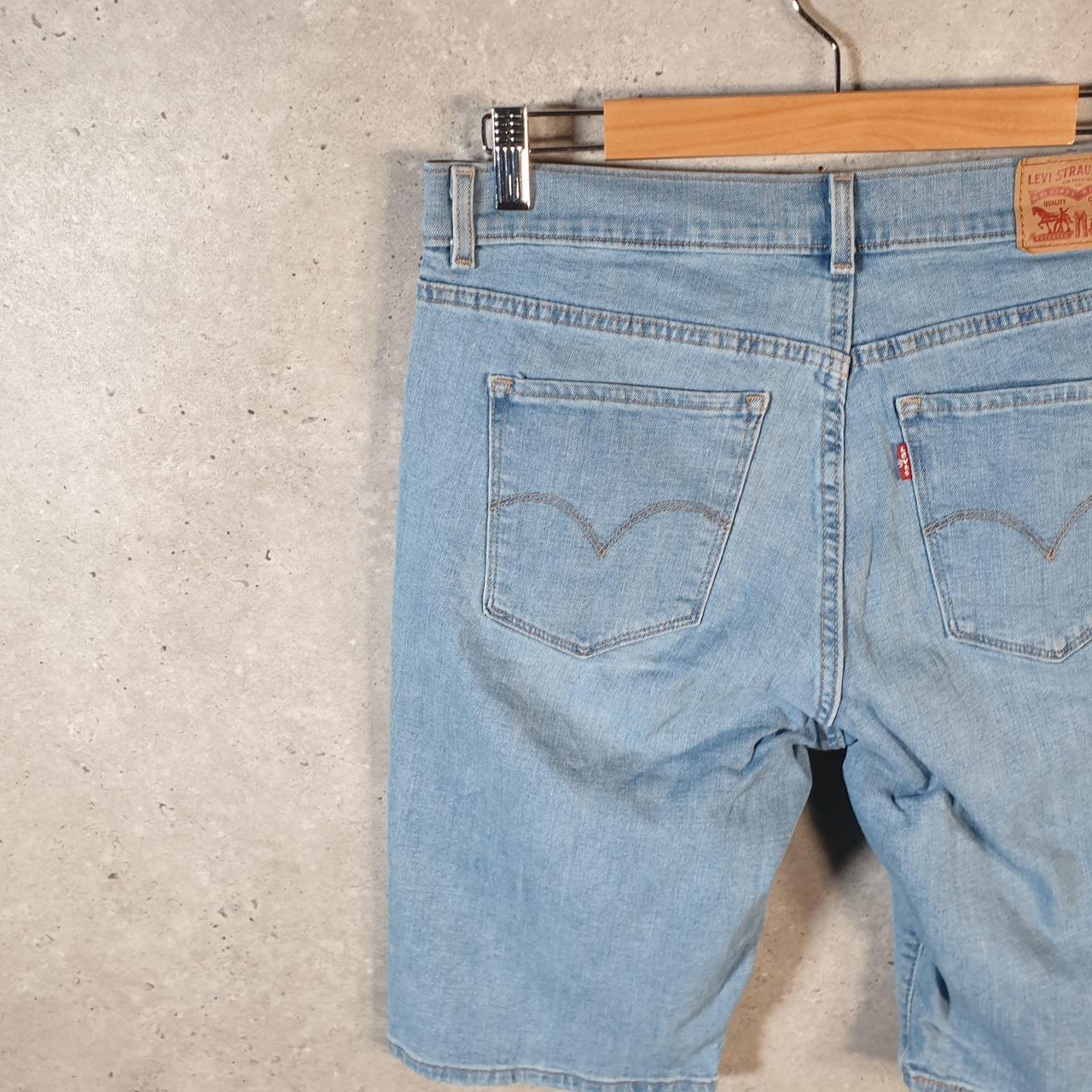 Vintage Levi’s Baggy Shorts Jorts Cargo Womens W31 Blue Relaxed Denim