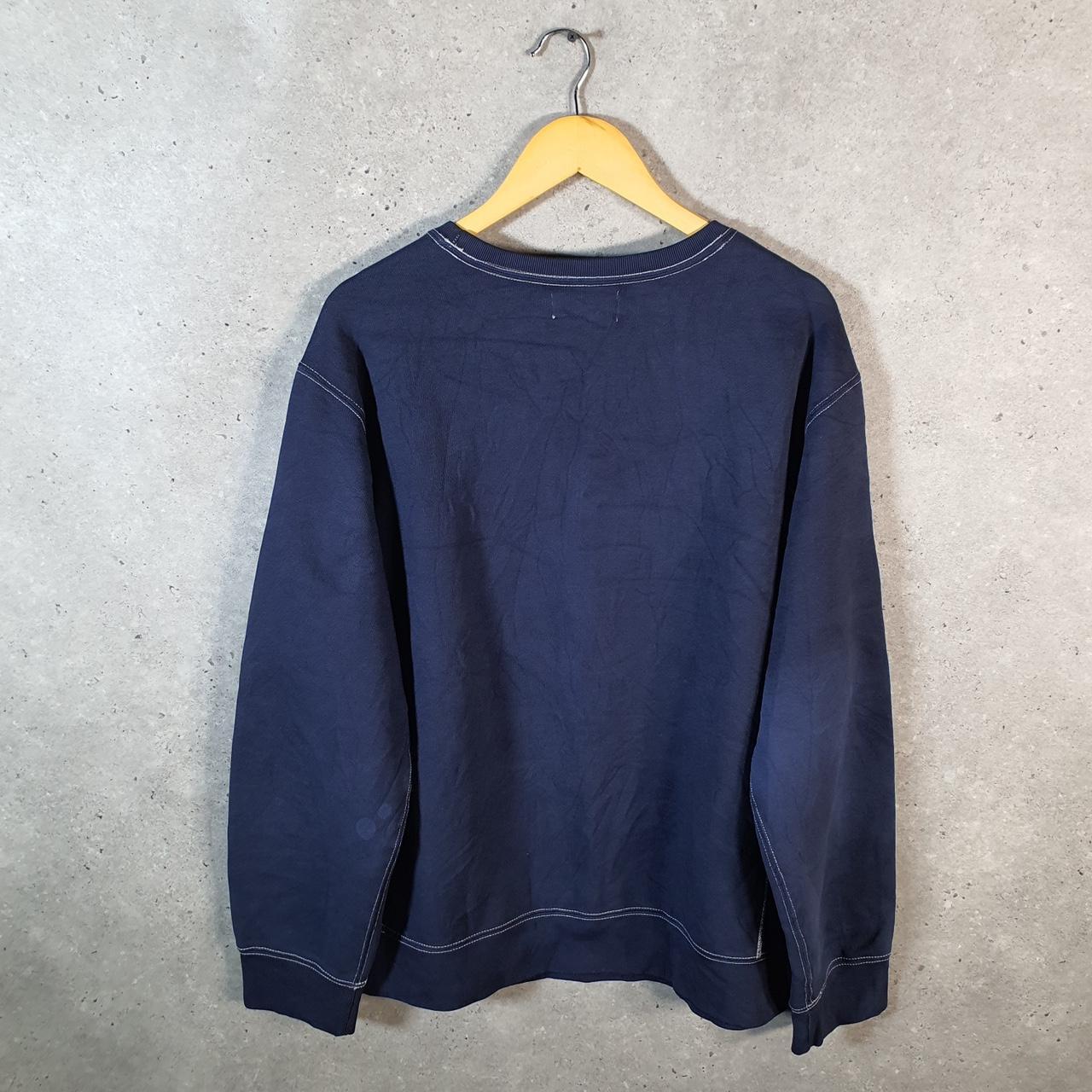 Vintage Ralph Lauren Polo Sweatshirt Men’s 2XL Navy Blue Tie Dye Pullover Pony