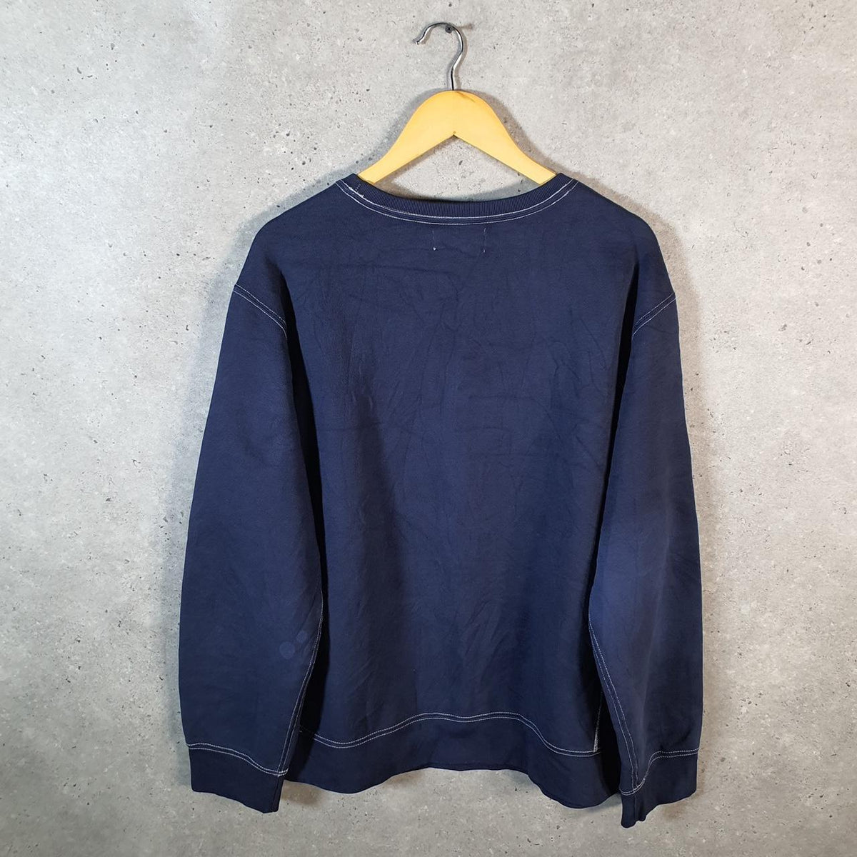 Vintage Ralph Lauren Polo Sweatshirt Men’s 2XL Navy Blue Tie Dye Pullover Pony