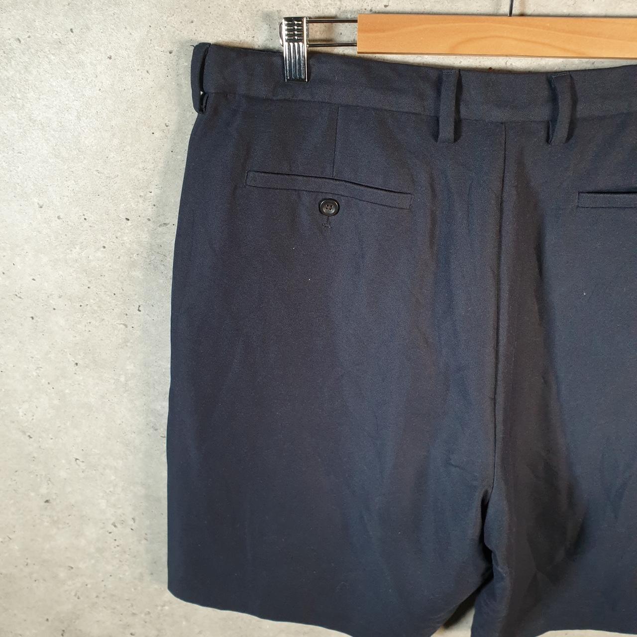Vintage Chaps Ralph Lauren Shorts Jorts Cargo Men’s W38 Navy Blue Baggy Cotton