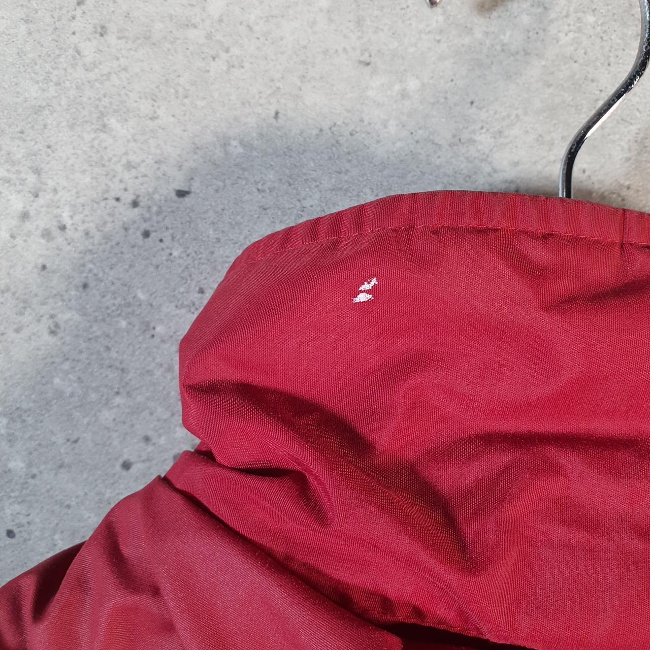 Vintage L.L. Bean Outdoors Nylon Jacket Mens Large Hooded Red Full Zip Waterproof