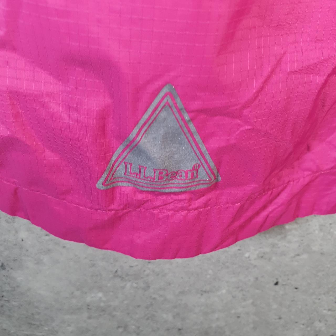 Vintage L.L. Bean Outdoors Nylon Jacket Womens XL Pink Waterproof Hooded
