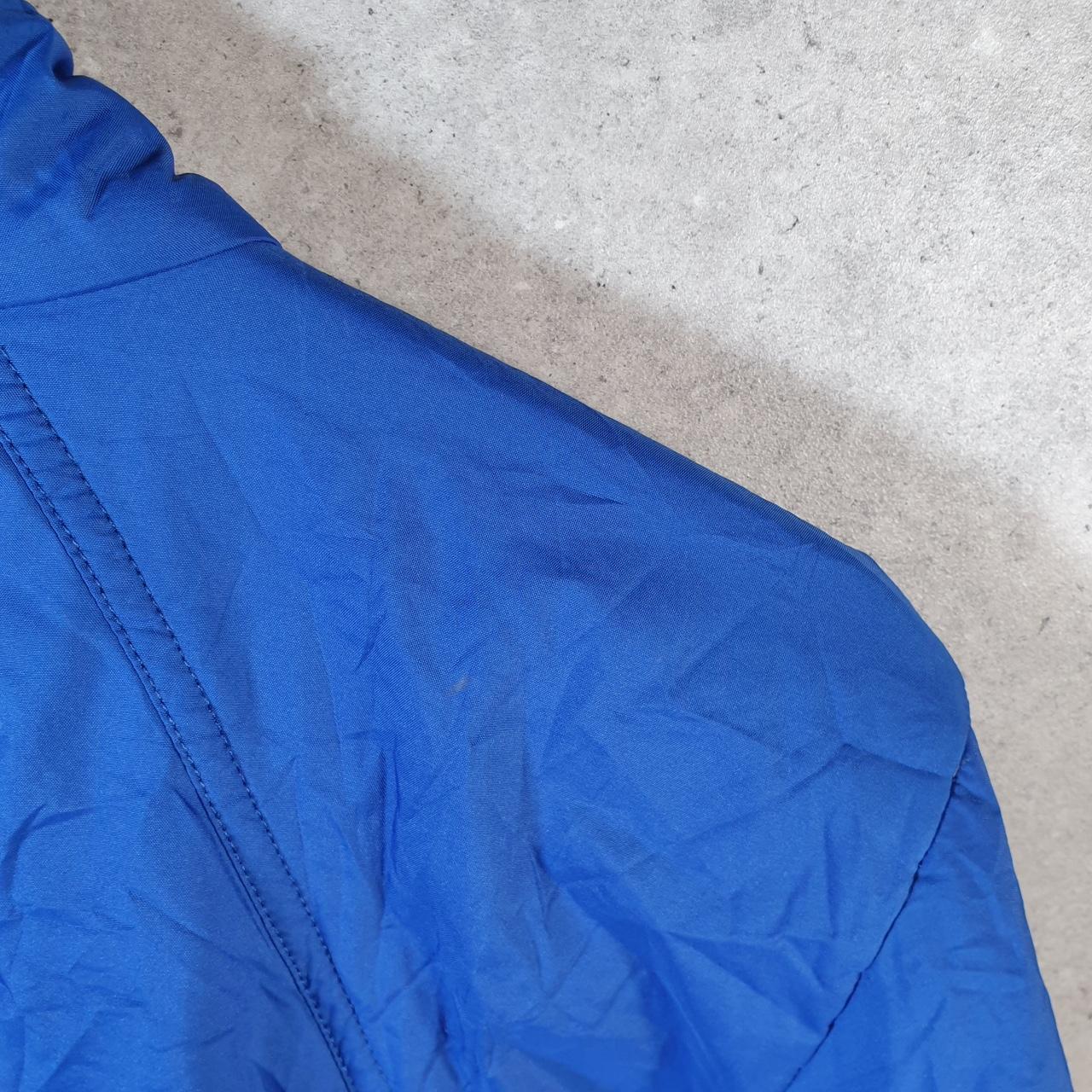 Vintage The North Face TNF Windbreaker Jacket Mens Medium Blue Logo Full Zip Winter