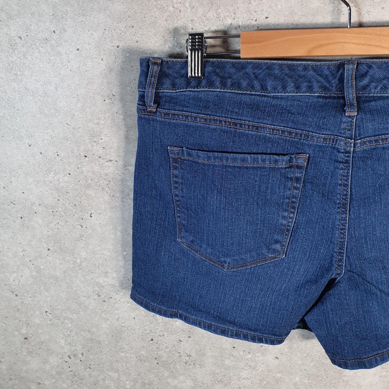 Vintage Jessica Simpson Baggy Shorts Jorts Cargo Womens W36 Blue Relaxed Denim