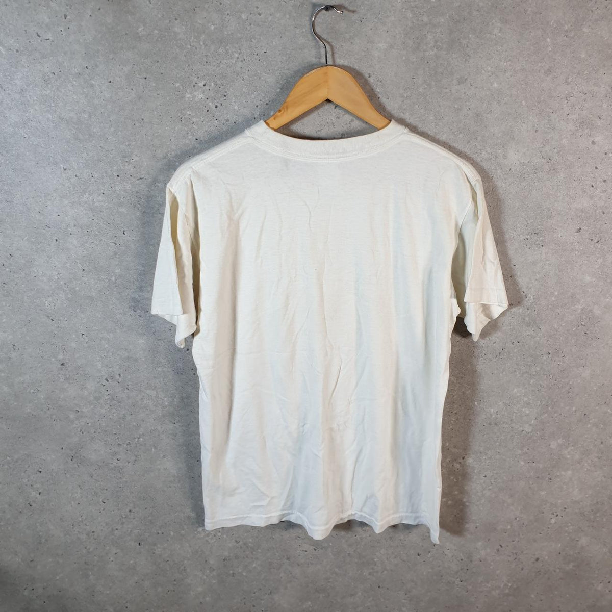 Vintage Florida Vacation 1993 Graphic 90s USA Single Stitch T Shirt Men’s Small White Big Fish Vintage