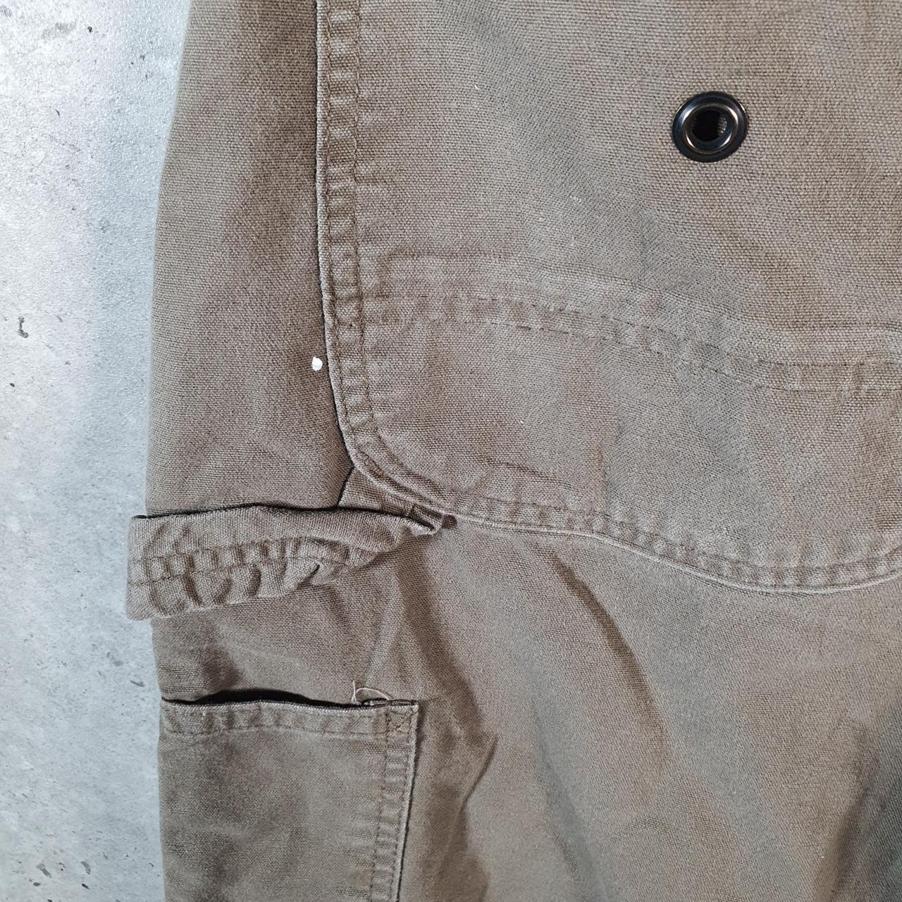 Vintage Carhartt Carpenter Trousers Mens W34 L32 Brown Original Dungaree Fit Workwear USA