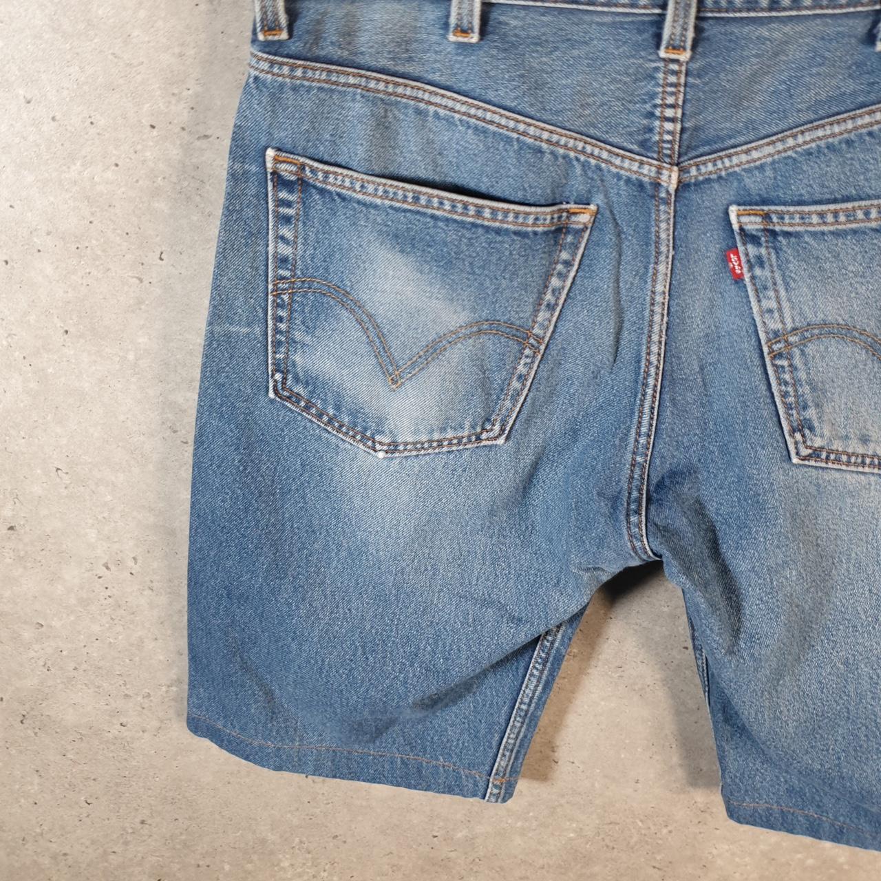 Vintage Levi’s 505 Baggy Shorts Jorts Cargo Mens W38 Blue Relaxed Denim