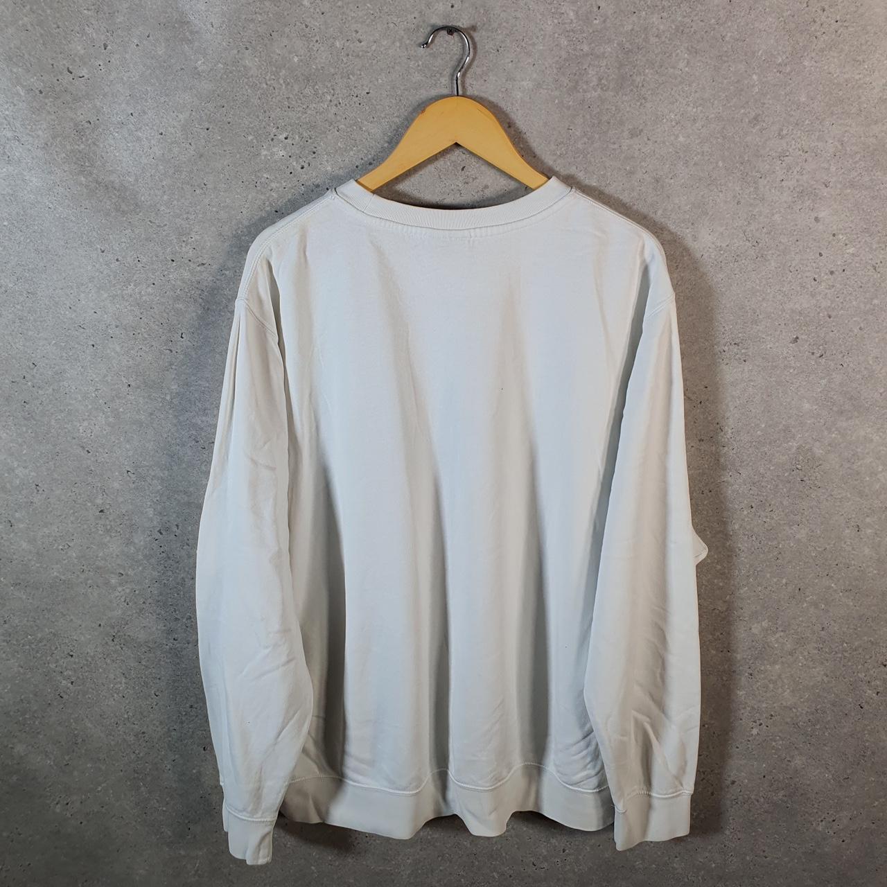 Vintage Nike Just Do It Sweatshirt Mens 2XL White Swoosh Y2K Pullover Logo