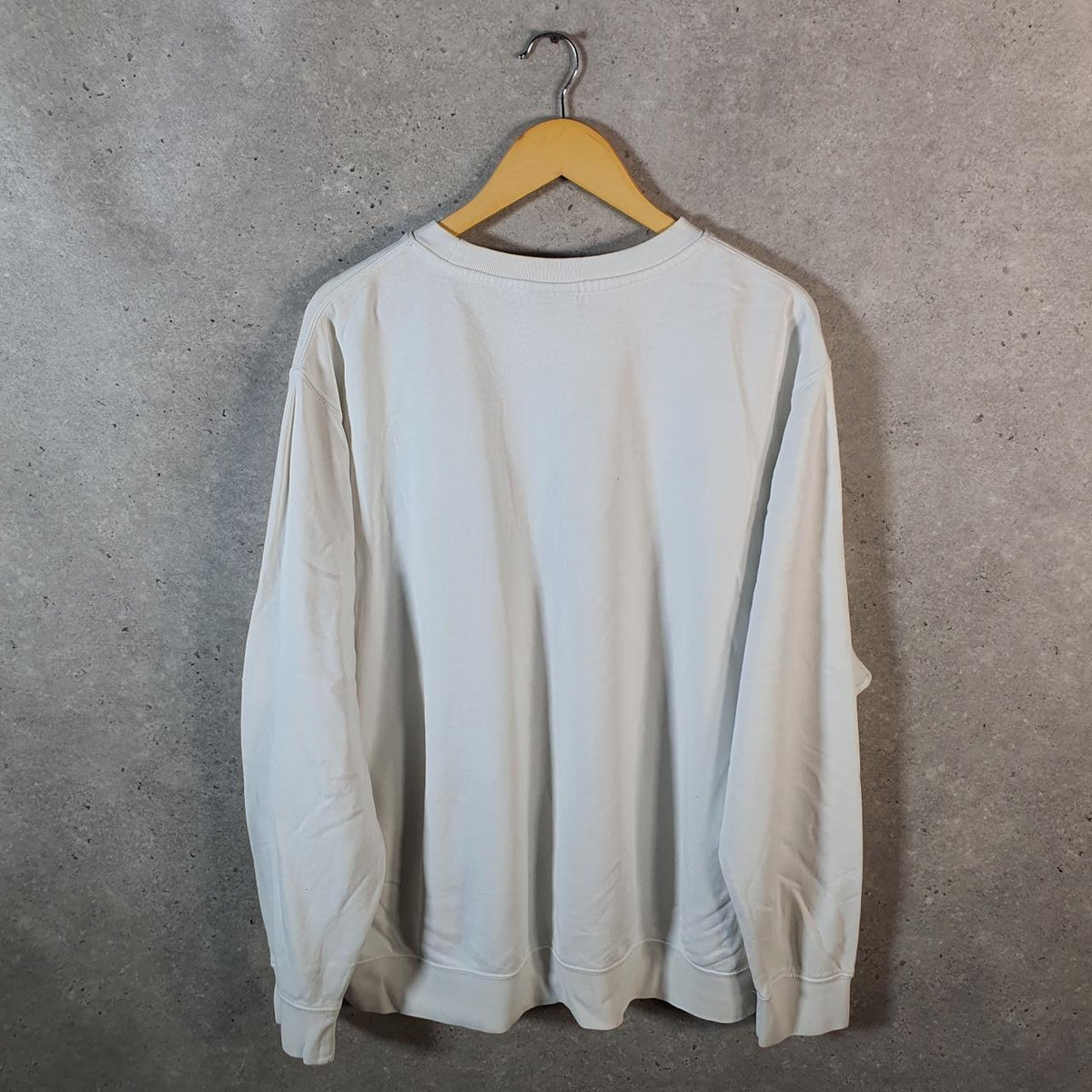 Vintage Nike Just Do It Sweatshirt Mens 2XL White Swoosh Y2K Pullover Logo