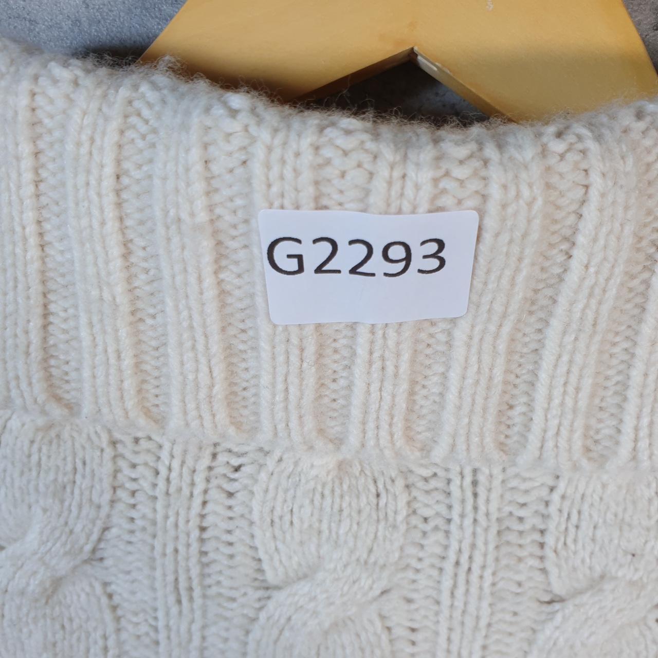 Vintage Eddie Bauer Cable Knit Sweater Womens Large Cream Y2K Pullover Button