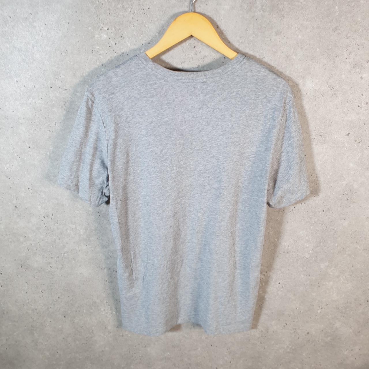 Vintage Nike Dri Fit T Shirt Men’s Medium Grey Logo Printed Swoosh Athletic