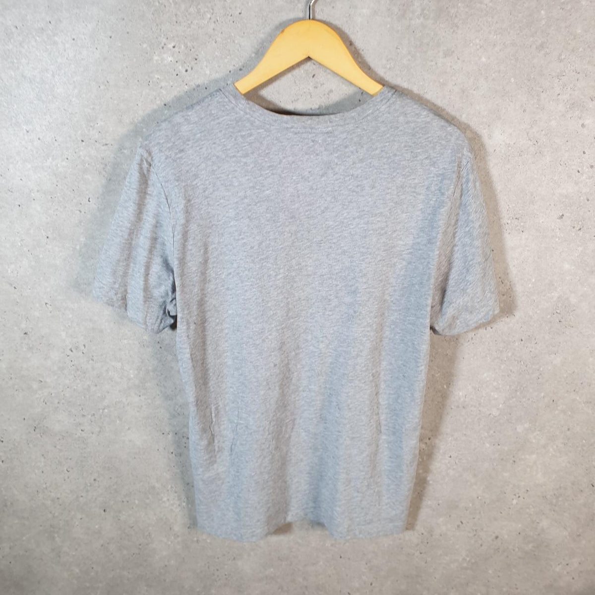 Vintage Nike Dri Fit T Shirt Men’s Medium Grey Logo Printed Swoosh Athletic