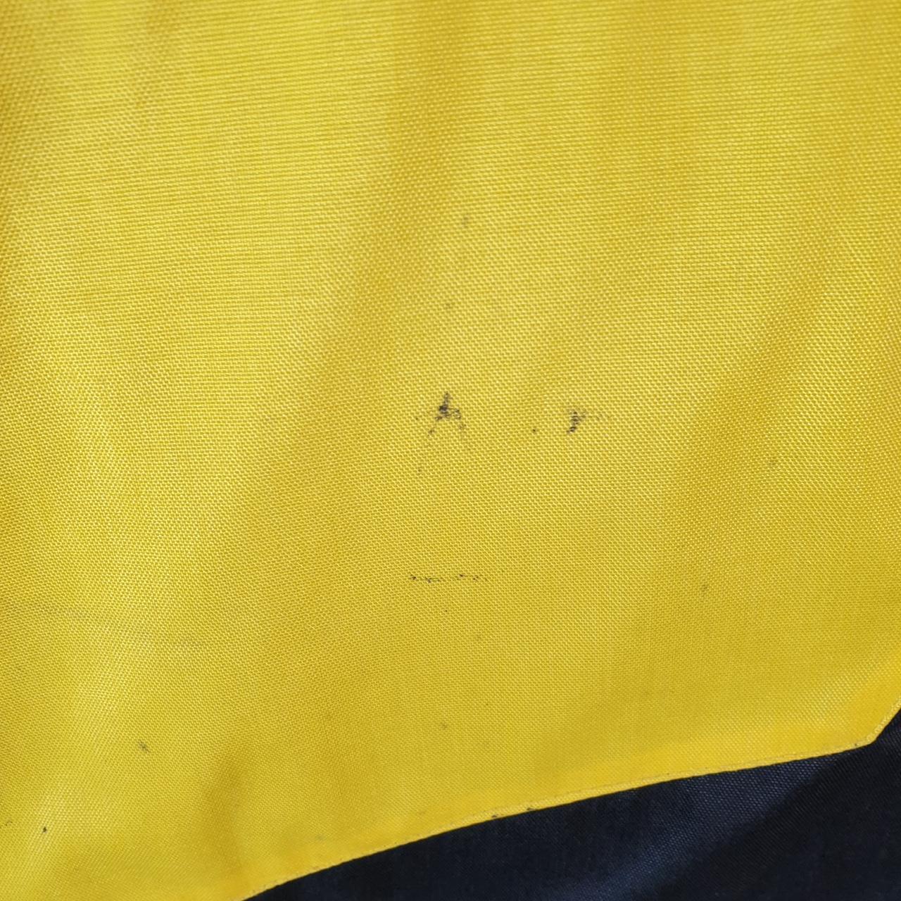 Vintage Frank Thomas Motorcycle Jacket Mens Small Yellow Armoured Padded Shoulder Elbows