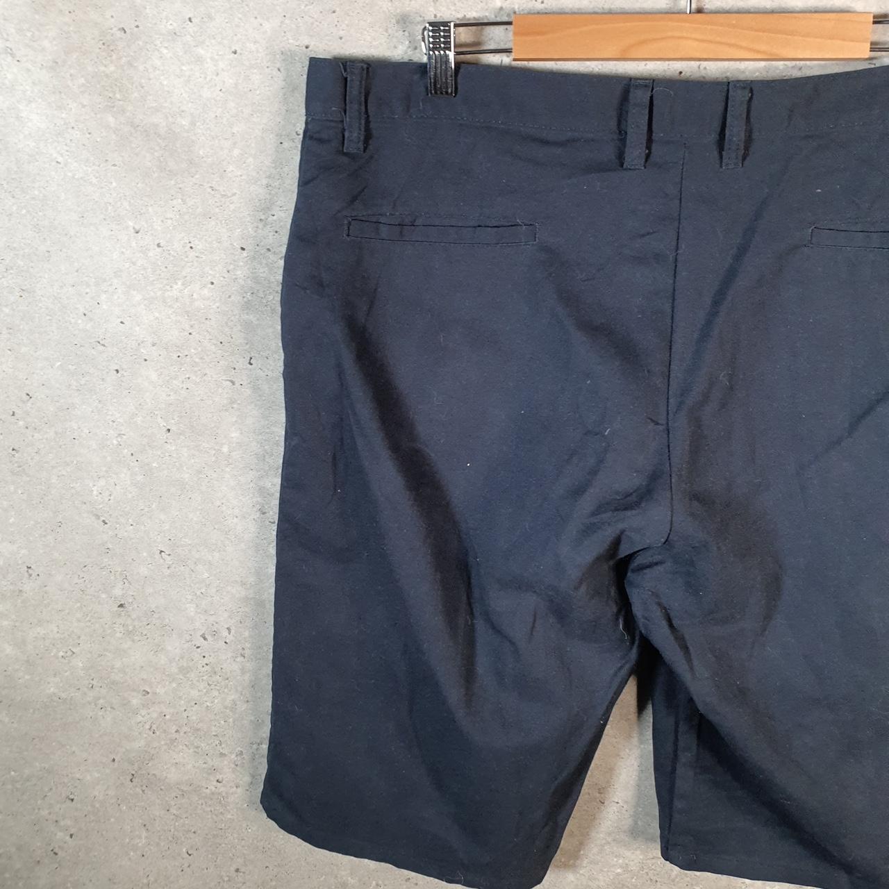 Vintage Dickies Baggy Chino Shorts Jorts Cargo Mens W38 Navy Blue Regular Fit