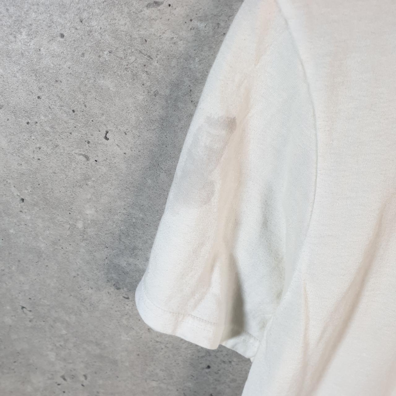 Vintage Adidas Go To Performance T Shirt Shirt Men’s Medium White Three Stripes Logo Athletic C9869