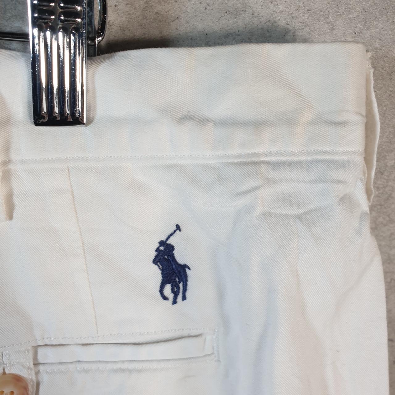Vintage Ralph Lauren Polo Shorts Jorts Chino Cargo Men’s W40 White Baggy Cotton