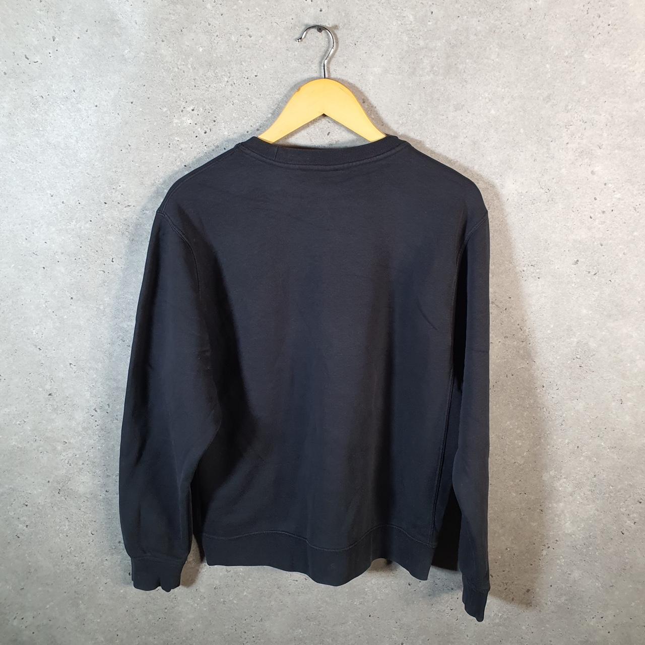 Vintage Nike Club Embroidered Sweatshirt Men’s Small Black Swoosh Y2K Pullover Logo