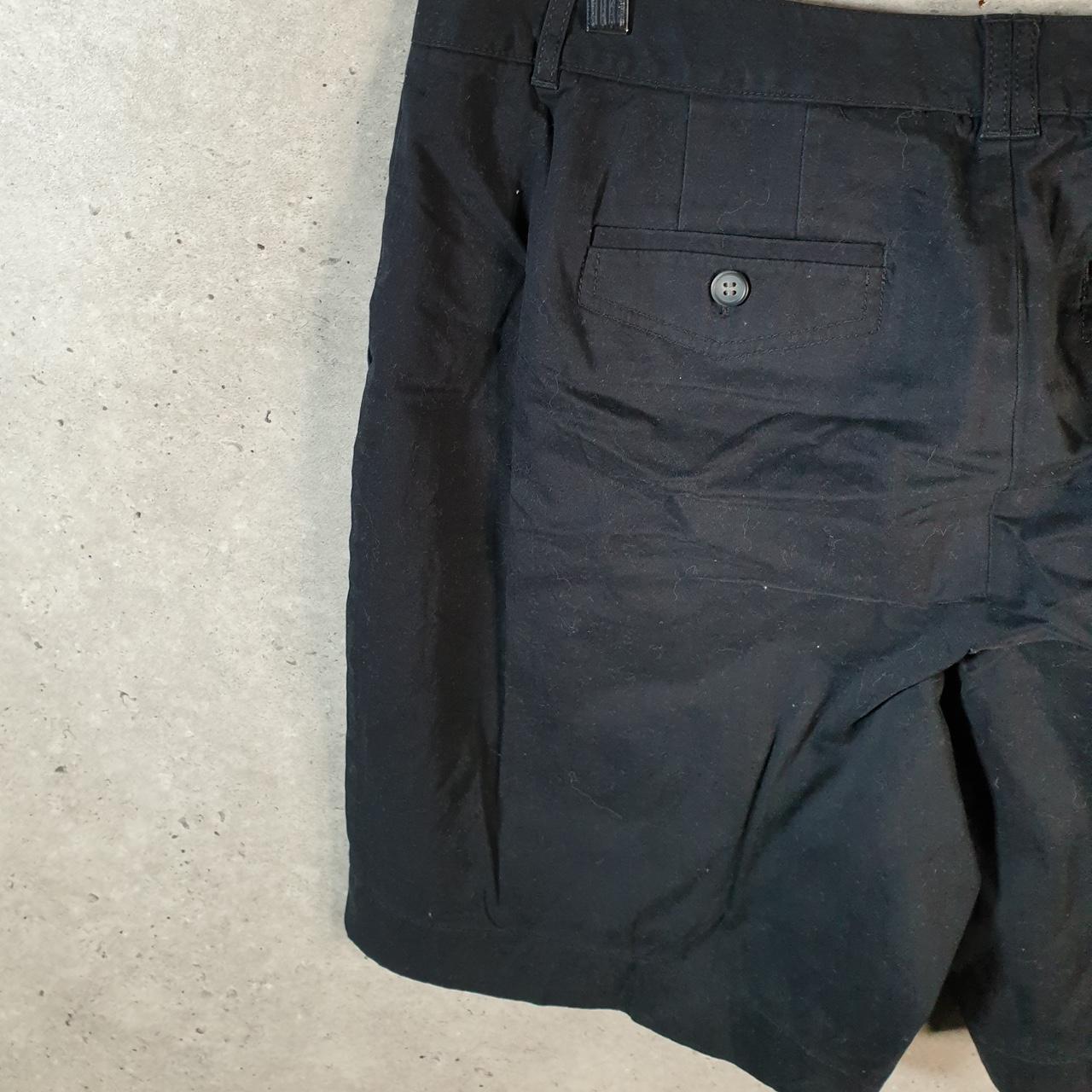 Vintage Dockers Chino Shorts Jorts Cargo Womens W36 Black Baggy Cotton