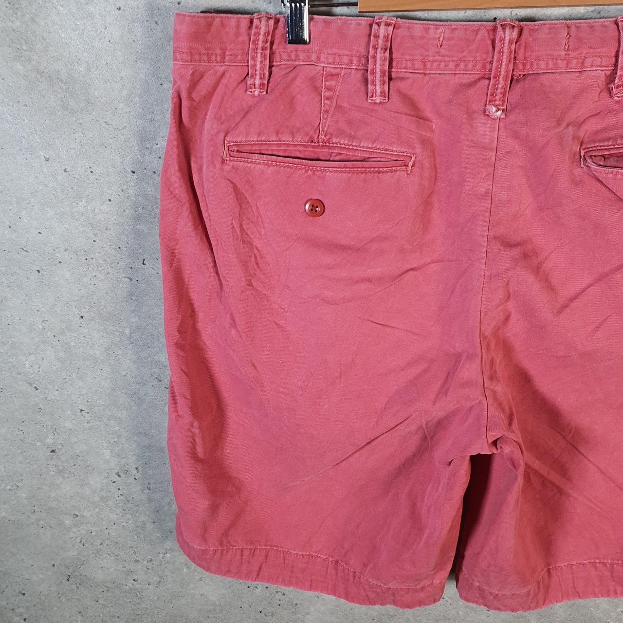 Vintage Ralph Lauren Polo Shorts Jorts Chino Cargo Men’s W40 Tall Pink Baggy Cotton