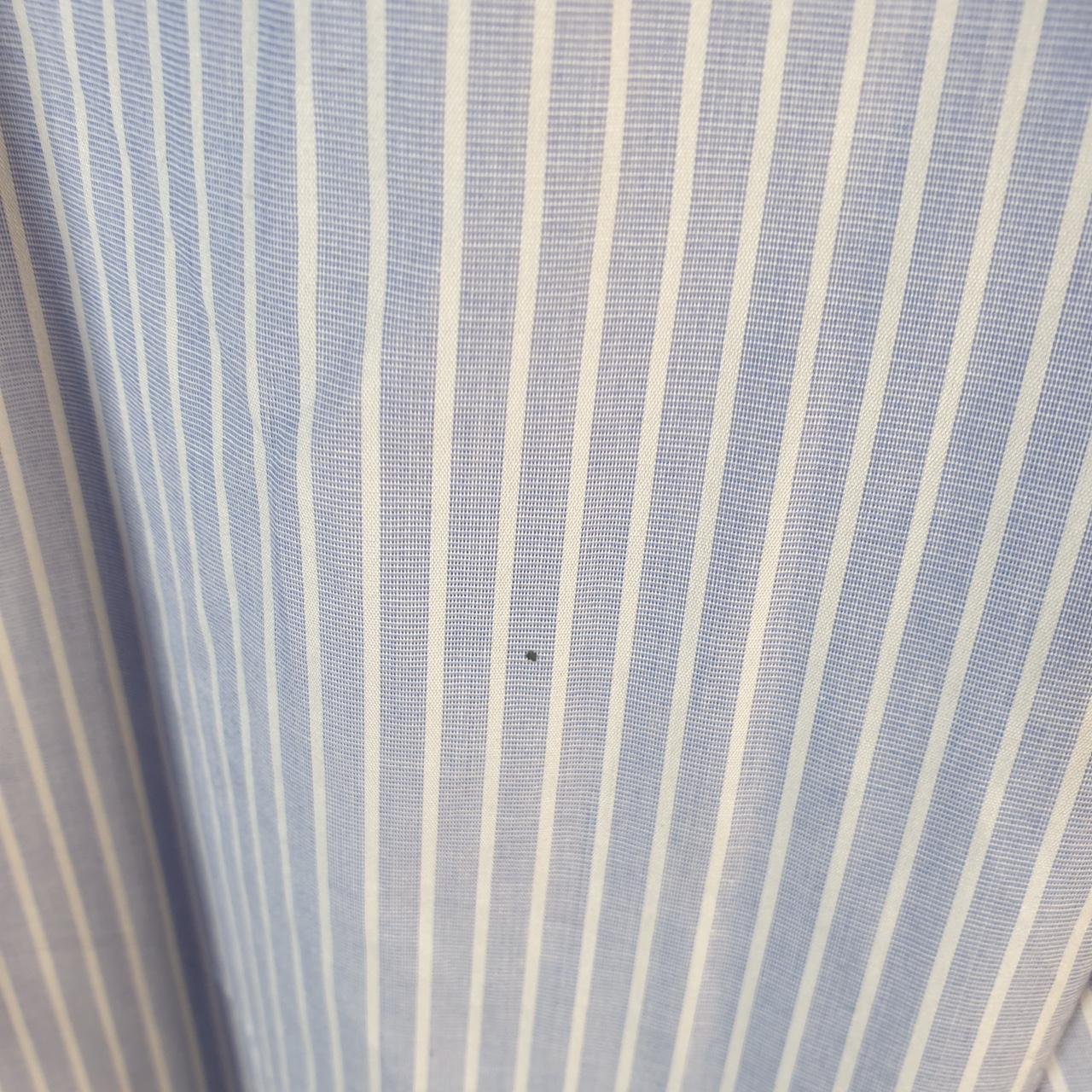 Vintage Ralph Lauren Button Down Shirt Men’s Large Blue Striped Easy Care Pony