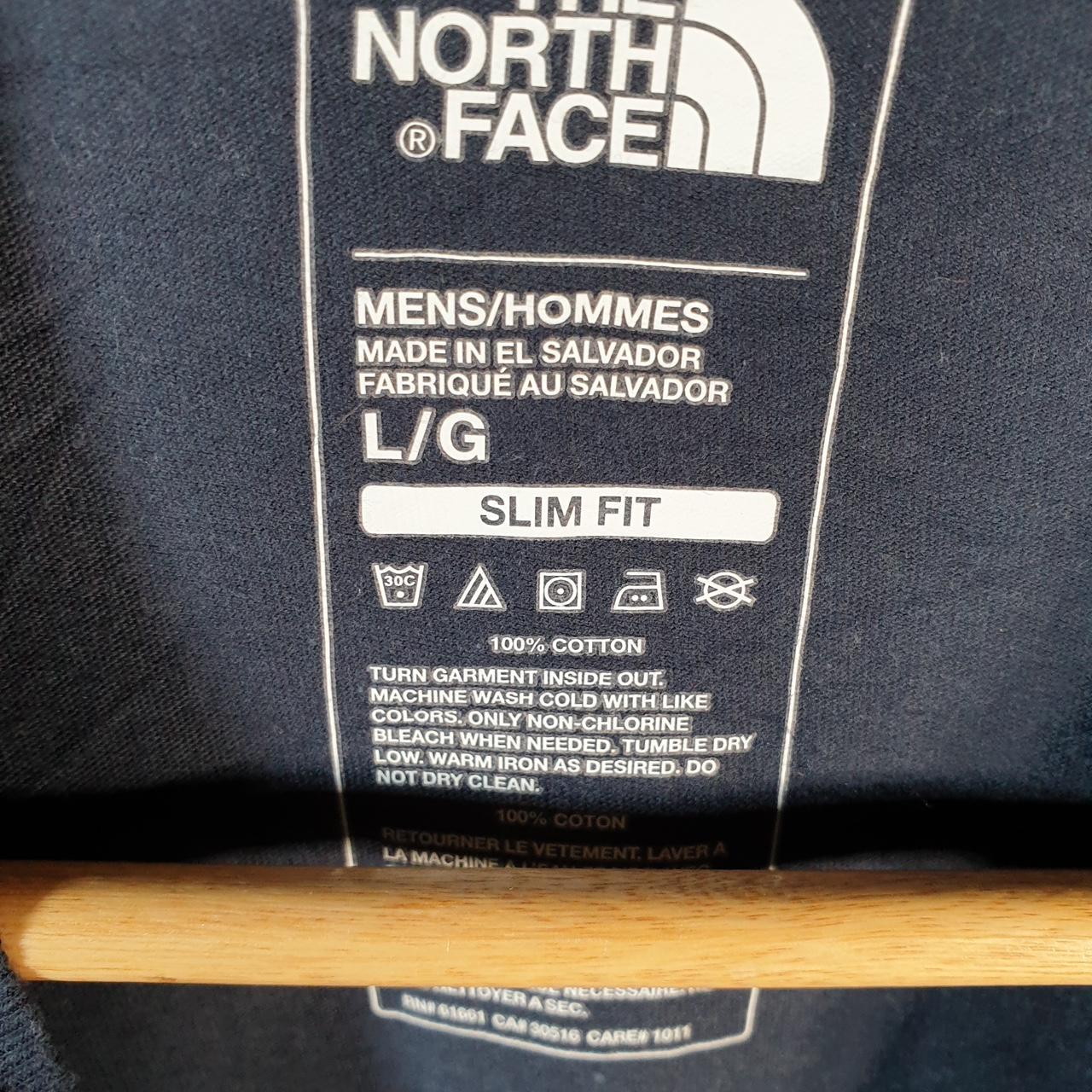 Vintage The North Face TNF Spellout T Shirt Men’s Large Blue Logo Athletic C9888