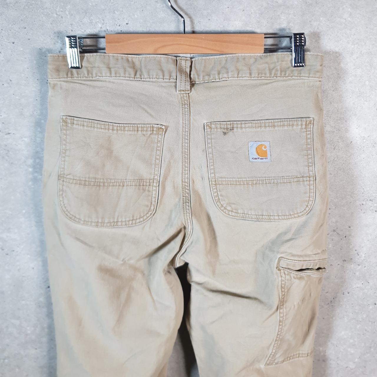 Vintage Carhartt Carpenter Trousers Mens W31 L32 Brown Relaxed Fit Workwear USA