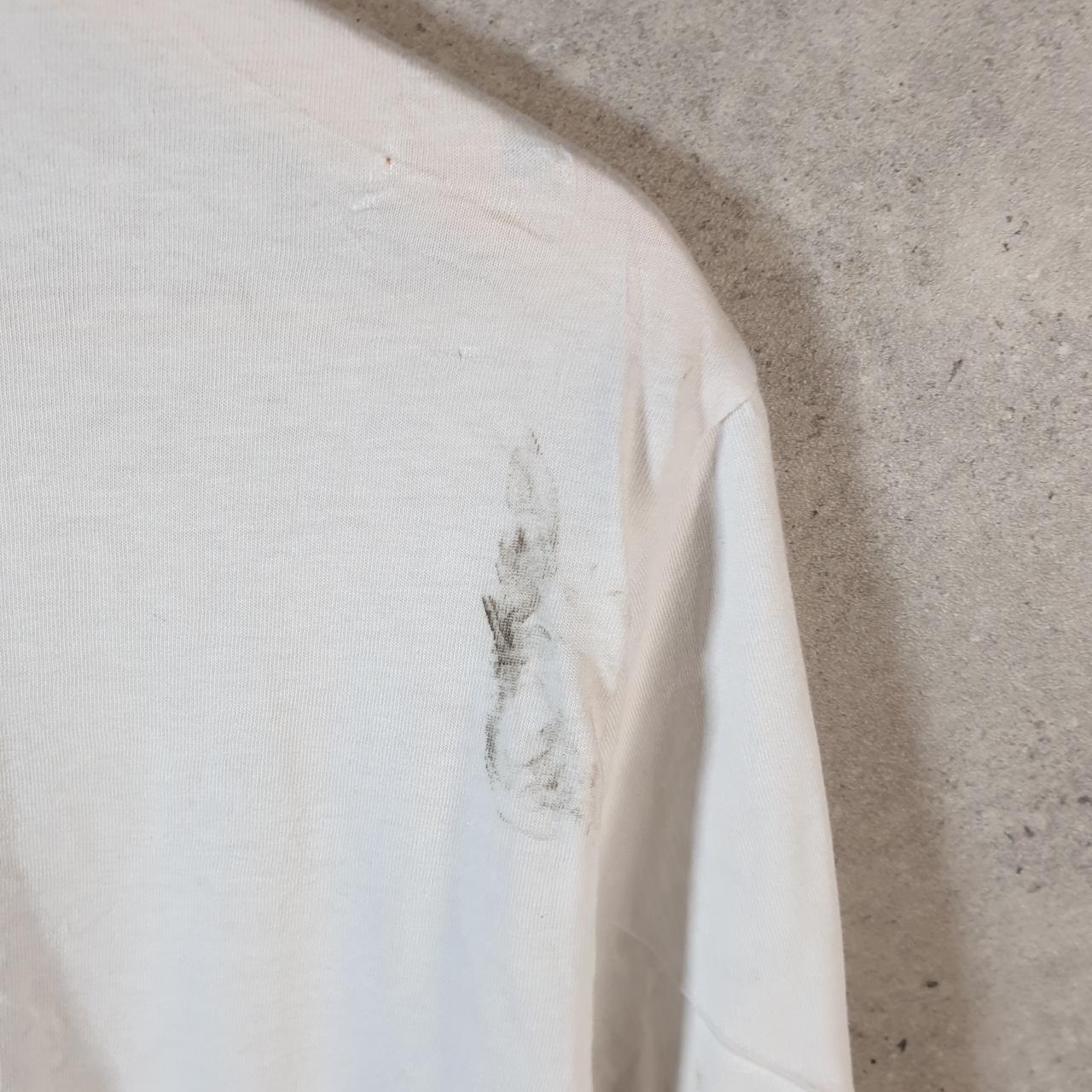 Vintage Adidas Trefoil Retro T Shirt Men’s Large White Logo Athletic