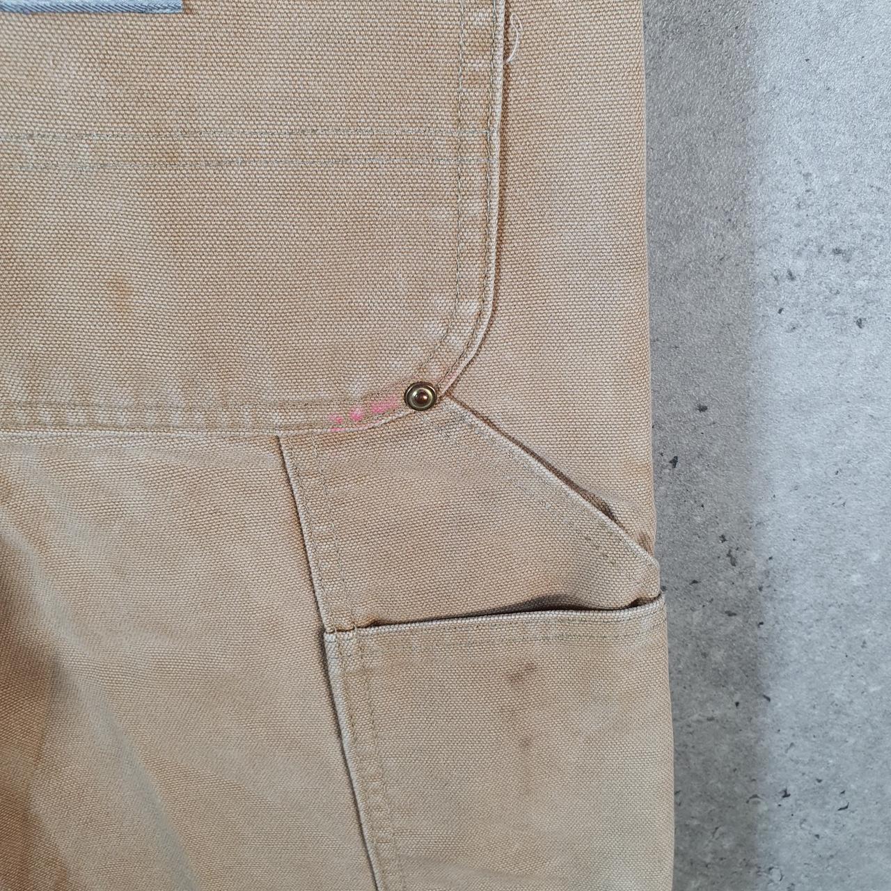 Vintage Carhartt Carpenter Double Knee Trousers Mens W30 L32 Brown Dungaree Fit Workwear