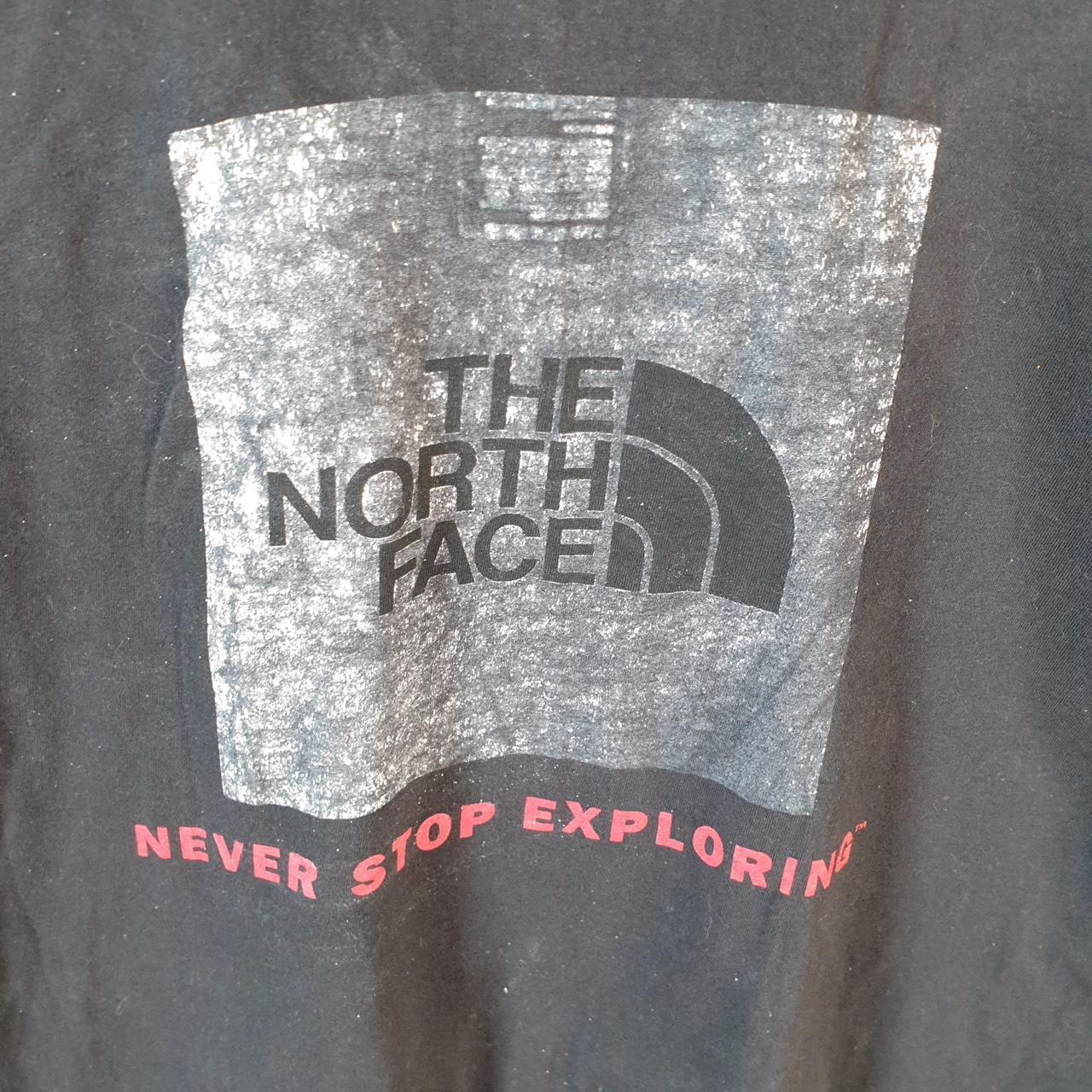 Vintage The North Face TNF Graphic Spellout T Shirt Men’s Medium Black Logo Athletic
