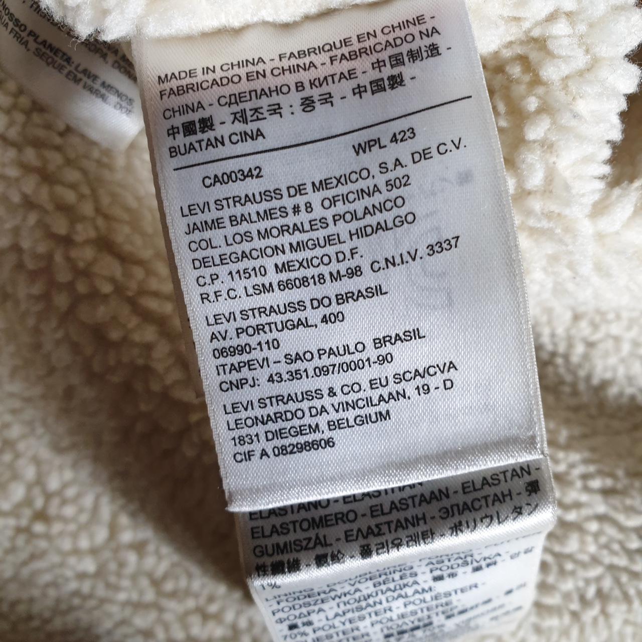 Vintage Levis Denim Corduroy Jean Trucker Sherpa Jacket Mens Small Brown Sherling