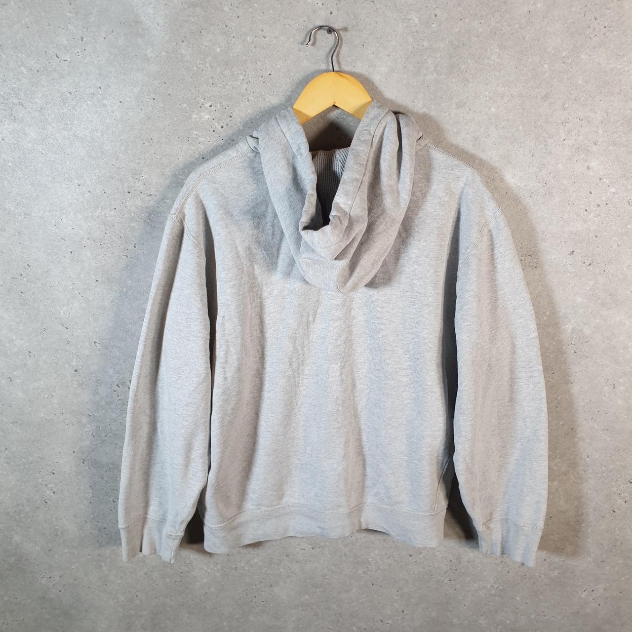 Vintage Ralph Lauren Polo Heavyweight Hoodie Men’s XL Slim Grey Cotton Full Zip Pony