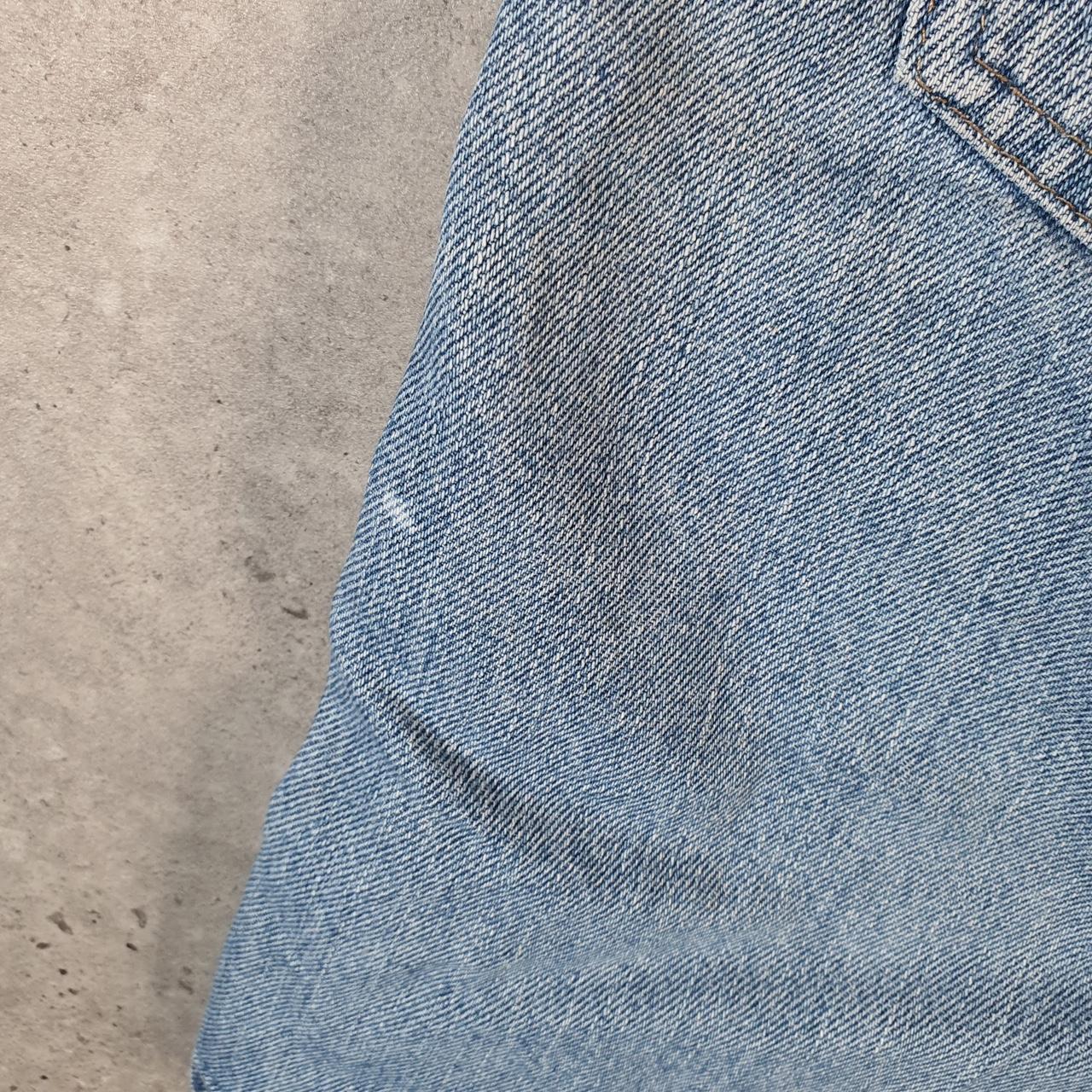 Vintage Wrangler Denim Shorts Jorts Cargo Men’s W33 Relaxed Blue Baggy Cotton