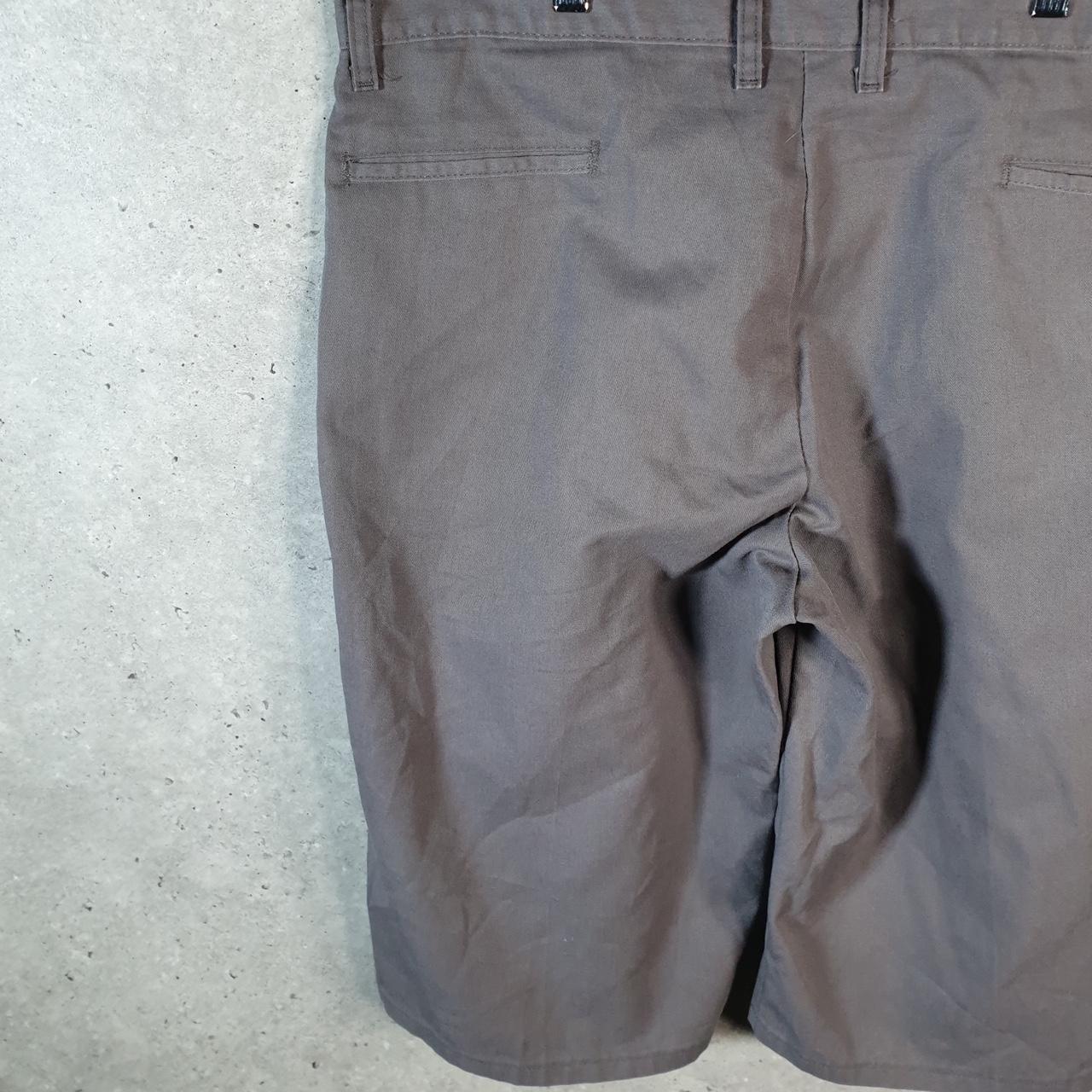 Vintage Dickies Baggy Chino Shorts Jorts Cargo Mens W38 Grey Relaxed Fit