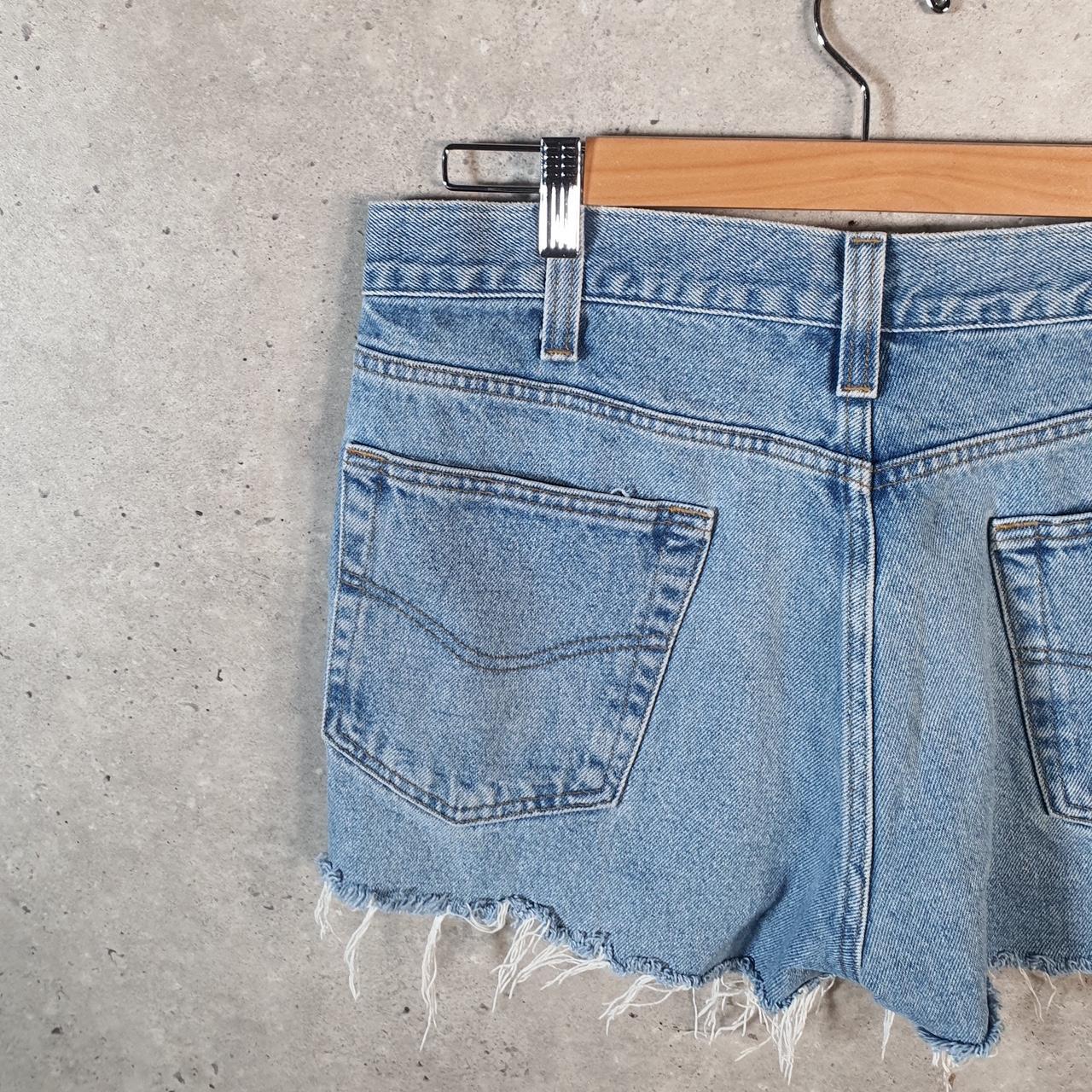 Vintage Carhartt Baggy Carpenter Shorts Jorts Cargo Men’s W34 Blue Relaxed Denim Fit Workwear Big Fish Vintage
