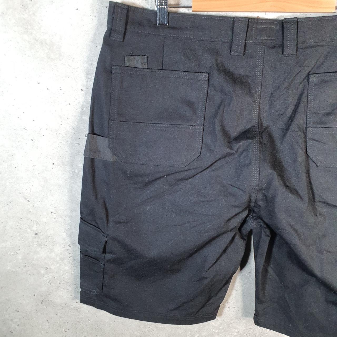 Vintage Dickies Baggy Chino Shorts Jorts Cargo Mens W40 Black Regular Fit