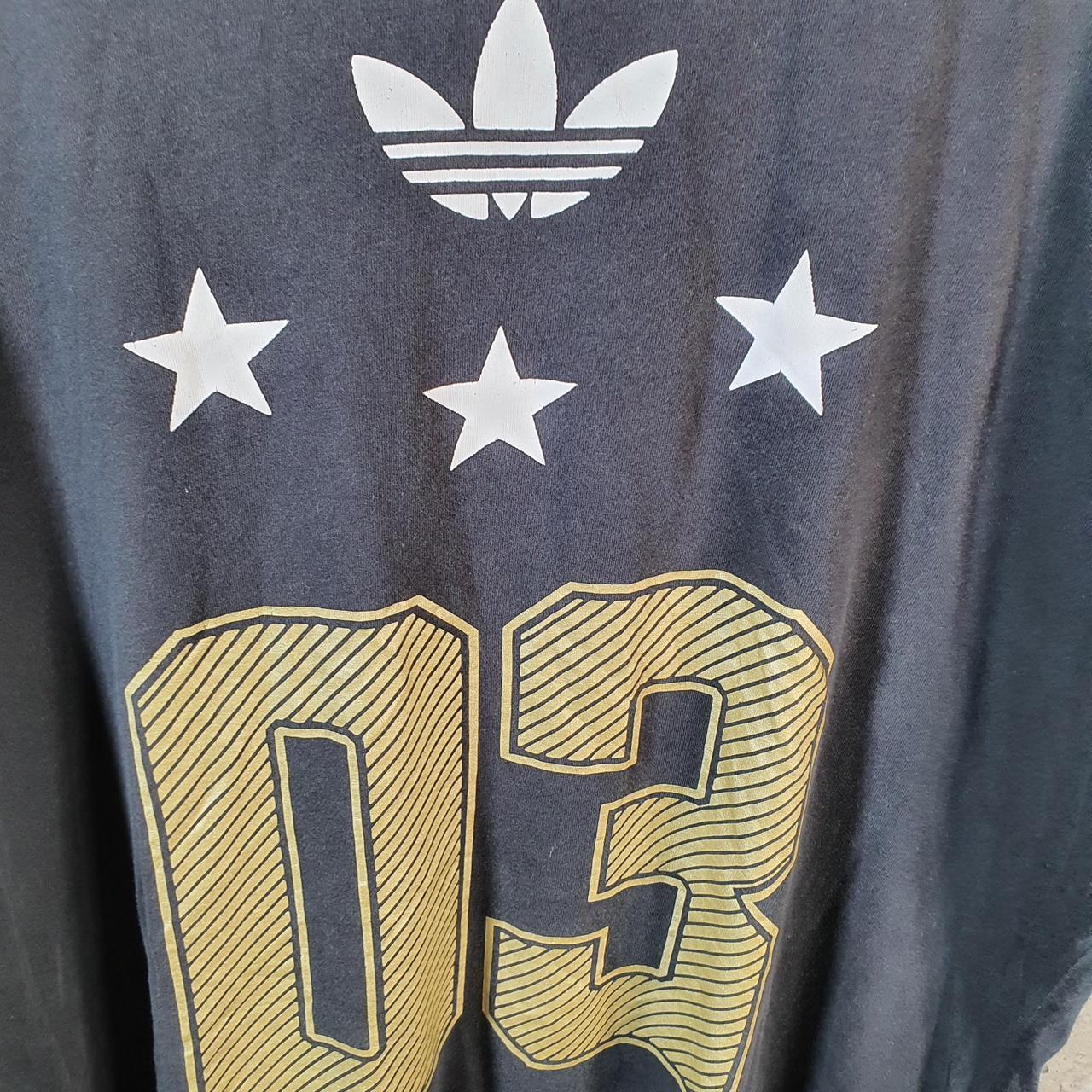 Vintage Adidas Trefoil Retro T Shirt Mens XL Black Three Stripes Logo Athletic