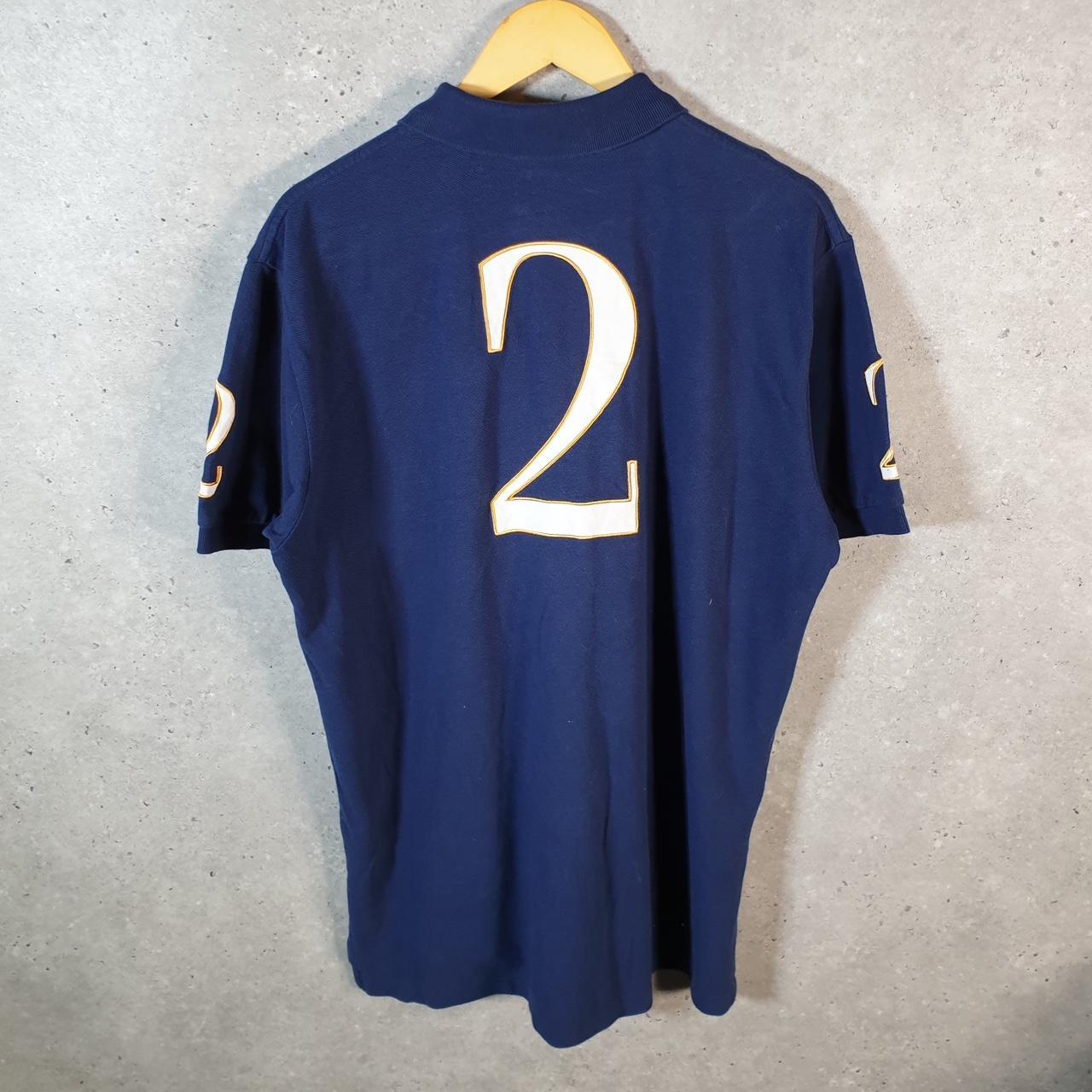 Vintage Ralph Lauren Polo Shirt Black Watch Men’s Large Navy Blue Chief Keef Spellout Pony